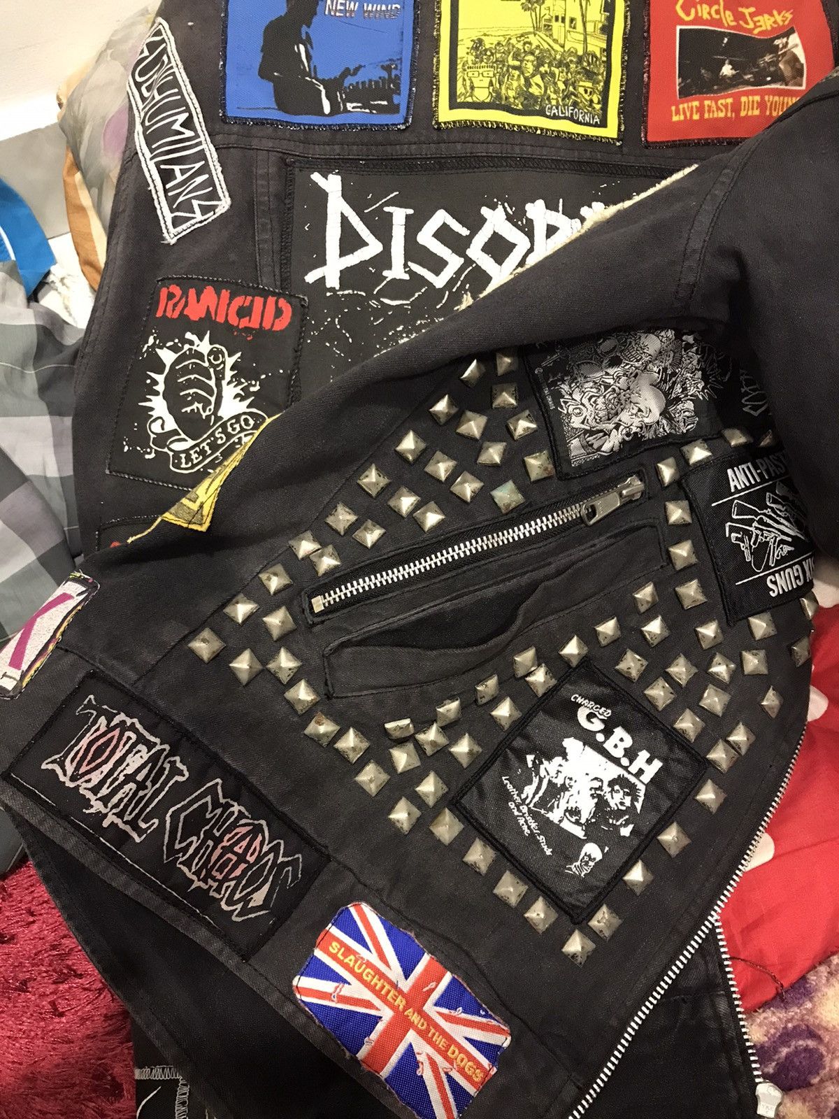Band Tees Jacket punk………. Size US L / EU 52-54 / 3 - 8 Thumbnail