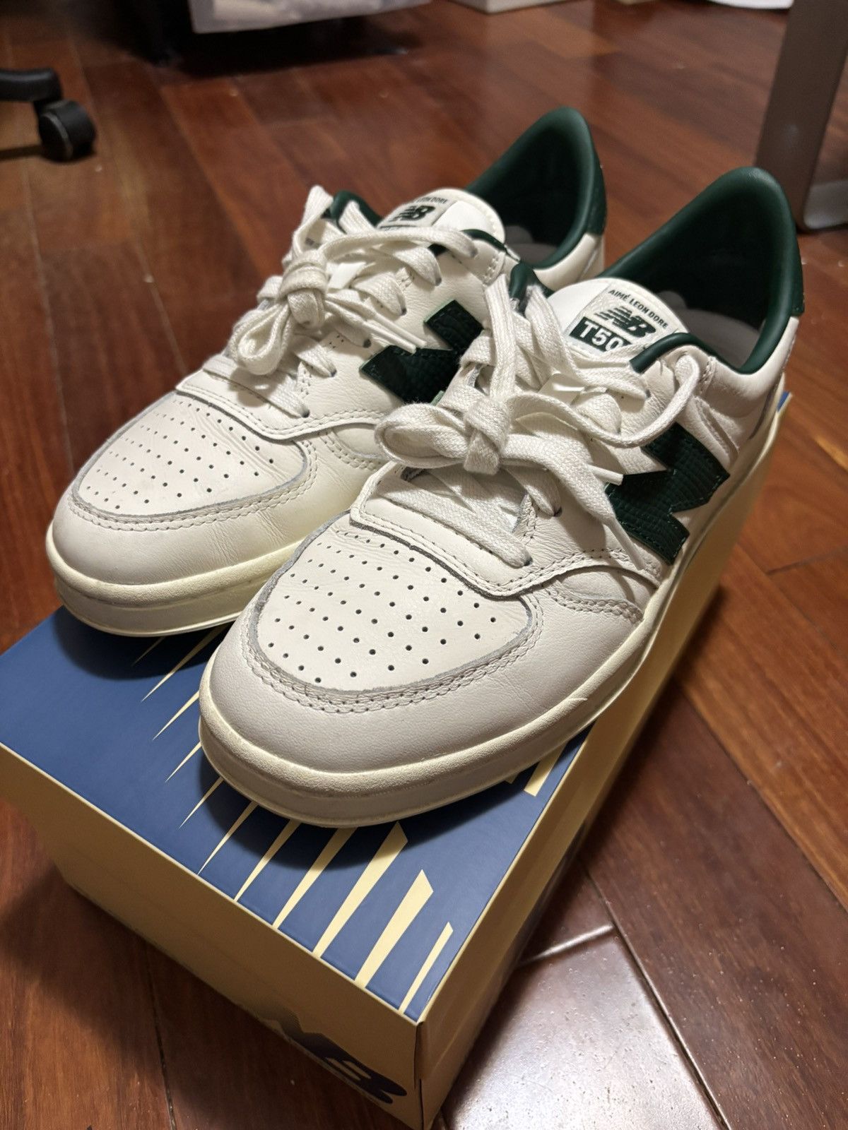 Aime Leon Dore x New Balance T500 White Green