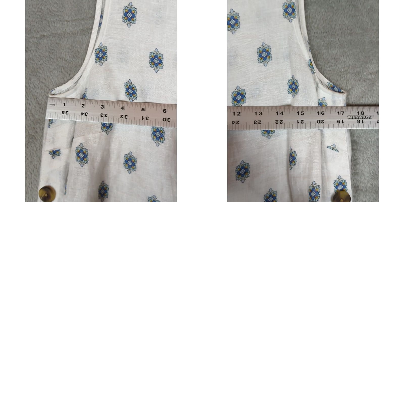 J. Jill J. Jill Linen Tunic Tank Sleeveless Round Neck Button Petite PS Multicolor Love Boho Casual Womens Sleeveless Tunic Shirt Size S / US 4 / IT 40 - 8 Thumbnail