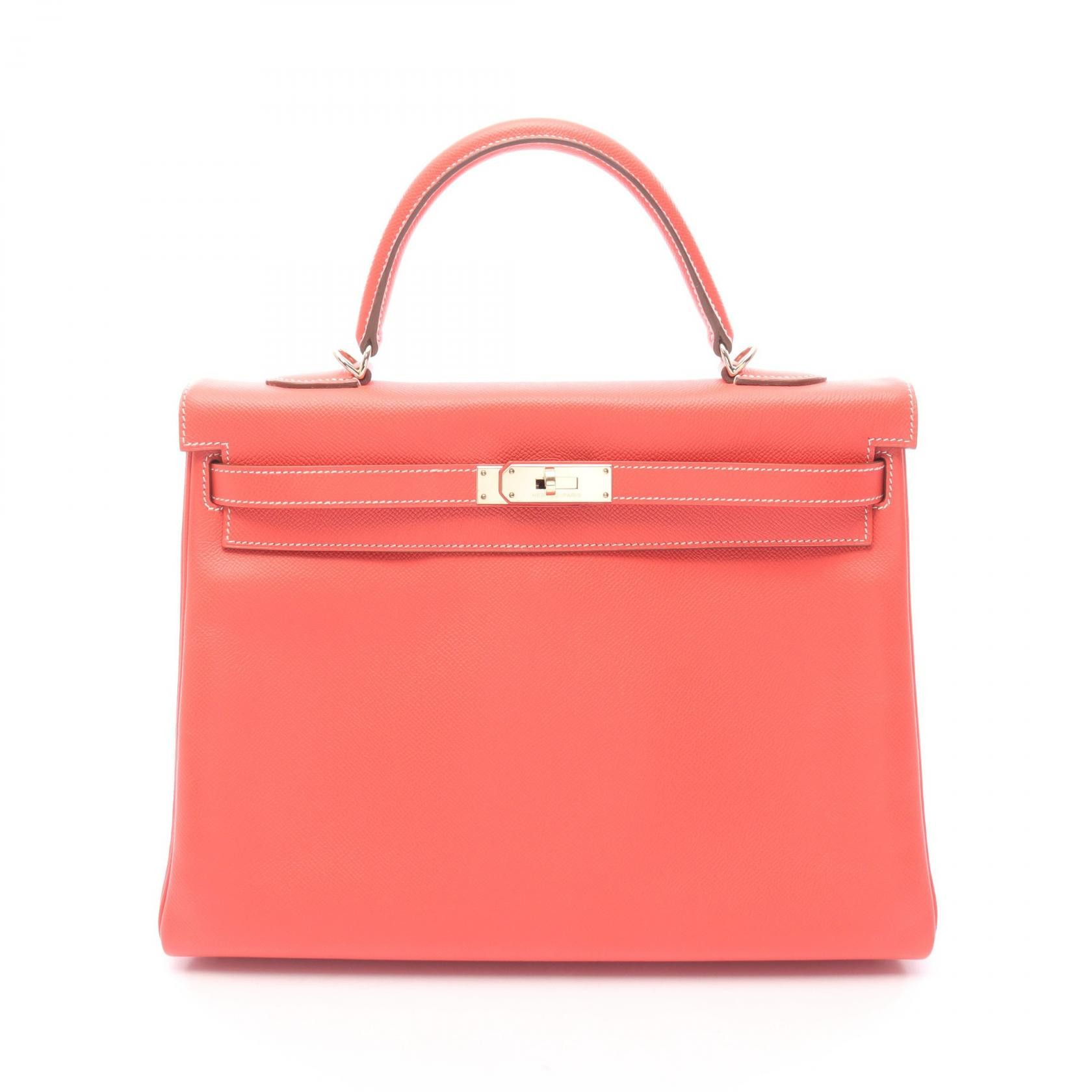 Hermes Hermes Hermes Kelly35 Leather Handbag Leather Handbag Stamp P (2012) DUTY FREE for USA Size ONE SIZE - 1 Thumbnail