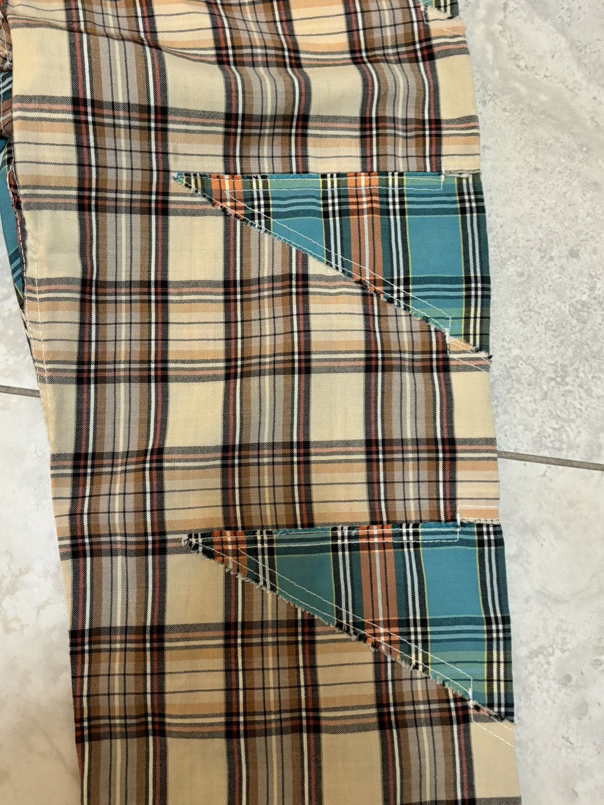 Comme des Garcons Rare Comme des Garcons Plaid Patchwork Pants Size US 32 / EU 48 - 14 Thumbnail