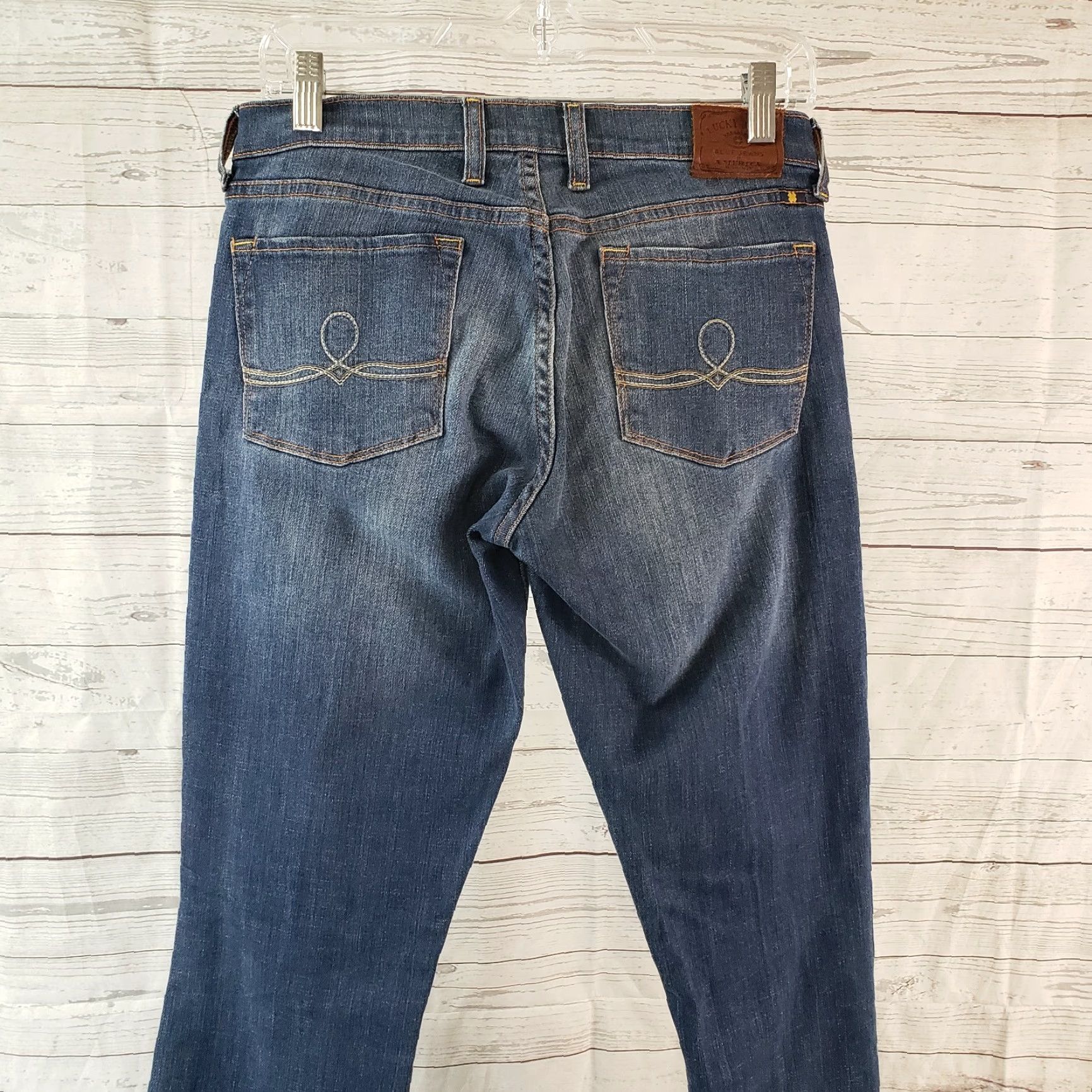 Lucky Brand Lucky Brand Womens Sofia Bootcut Jeans Sz 4 Blue Medium Wash Mid Rise Denim Cotton Blend Slim Bootcut Womens Size 27" / US 4 / IT 40 - 4 Thumbnail