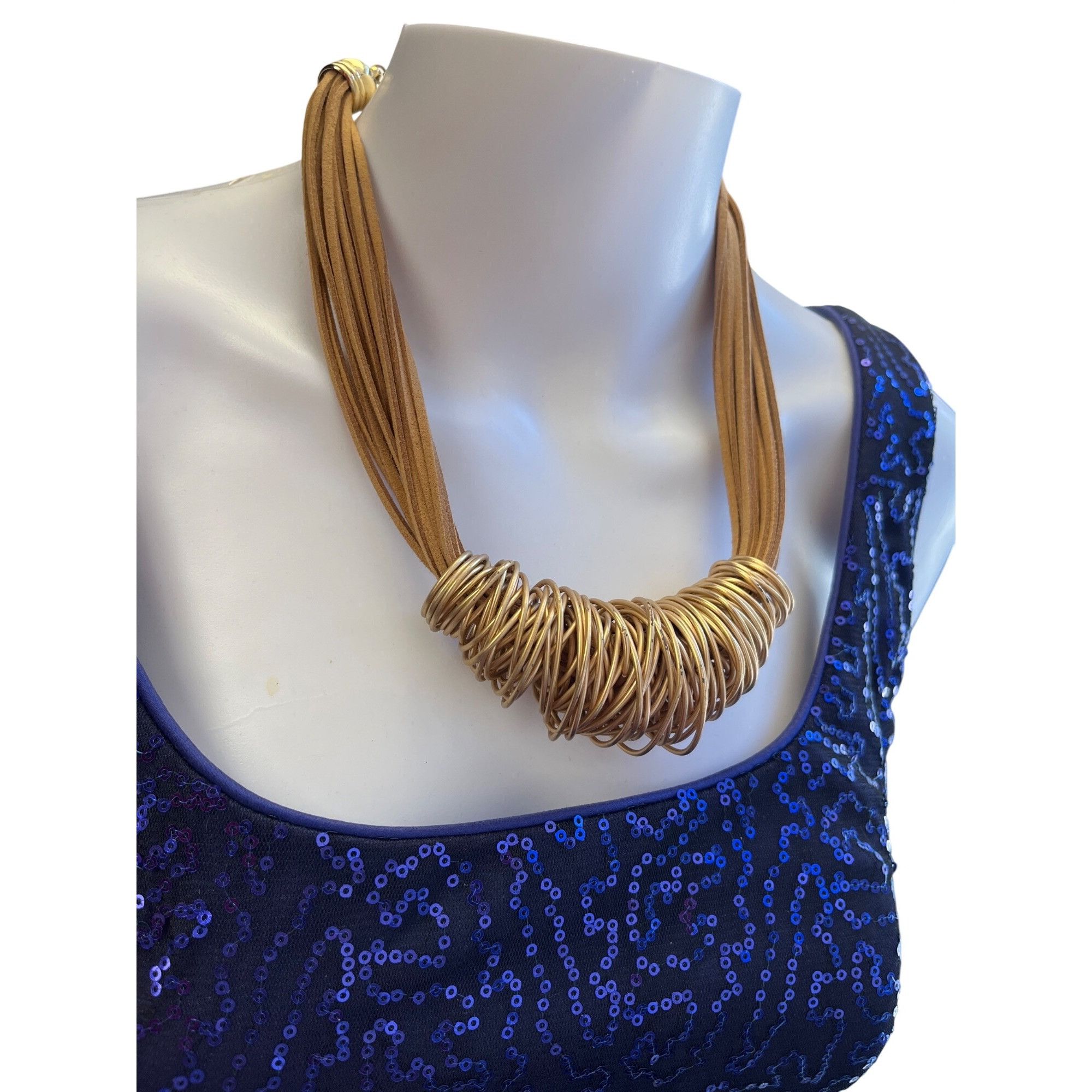 Other Artisan Unique handmade wms suede copper like layered chunky Size ONE SIZE - 11 Thumbnail