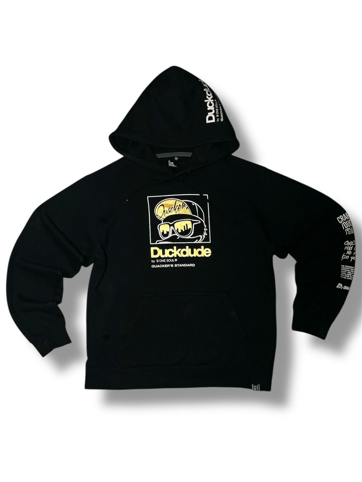 Japanese Brand Duck Dude / Be One Soul Streetwear Hoodies Size US M / EU 48-50 / 2 - 1 Thumbnail