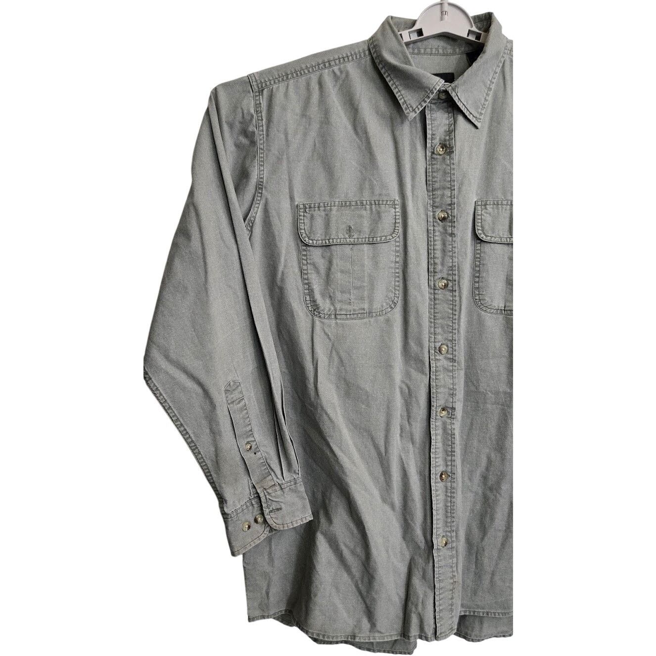 Redhead RedHead Gray Long Sleeve Button Down Outdoor Shirt XL Size US XL / EU 56 / 4 - 2 Thumbnail