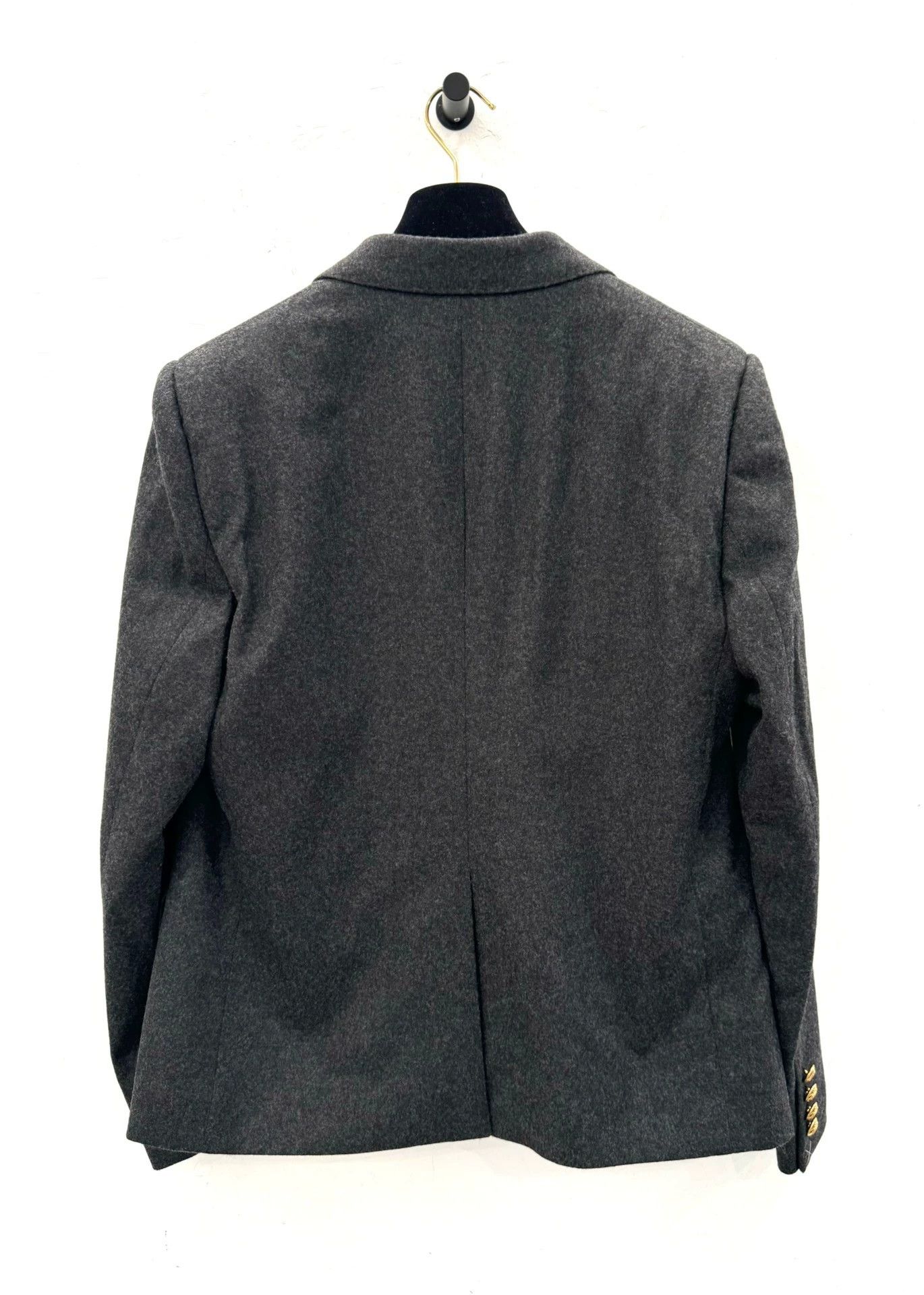 Celine Celine grey double-breasted wool women's blazer, Size XL / US 12-14 / IT 48-50 - 2 Thumbnail