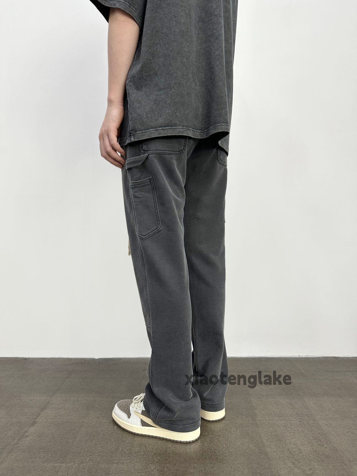 Designer × Japanese Brand × Vintage washed faded utility punk grunge bootcut sweatpants Size US 32 / EU 48 - 4 Thumbnail