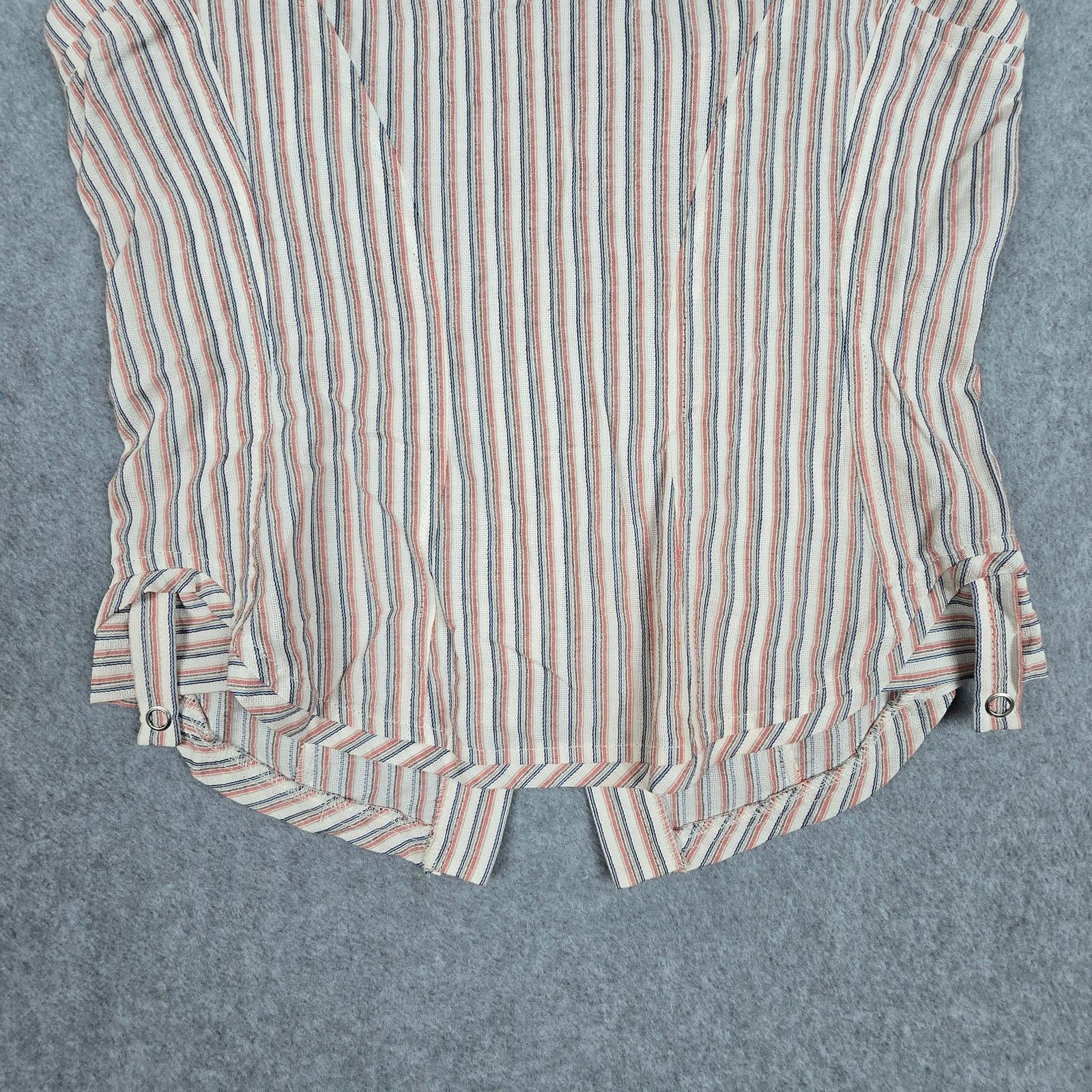 French Connection French Connection 4 Stripe Corset Tank Top Snap Buttons Size S / US 4 / IT 40 - 6 Thumbnail