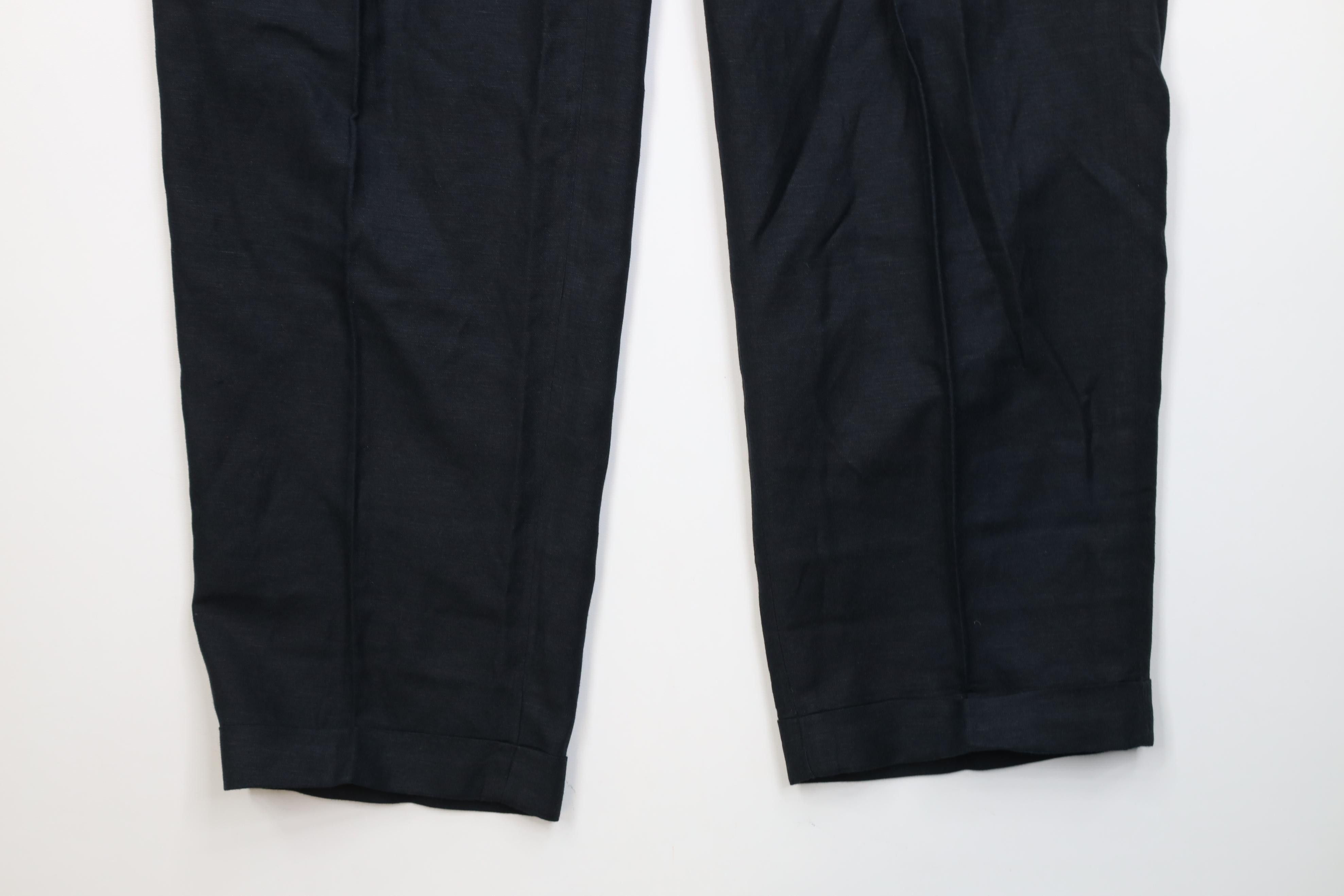 Vintage Vintage 90s Streetwear Gabardine Blend Chino Pants Black Size US 34 / EU 50 - 4 Thumbnail
