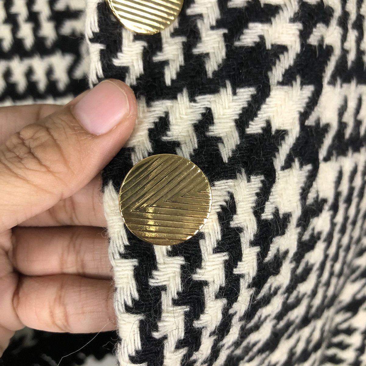 Japanese Brand 🔥Vintage Cropped Tweed Jacket Wool Belt Leggy Press Japan Size M / US 6-8 / IT 42-44 - 16 Thumbnail