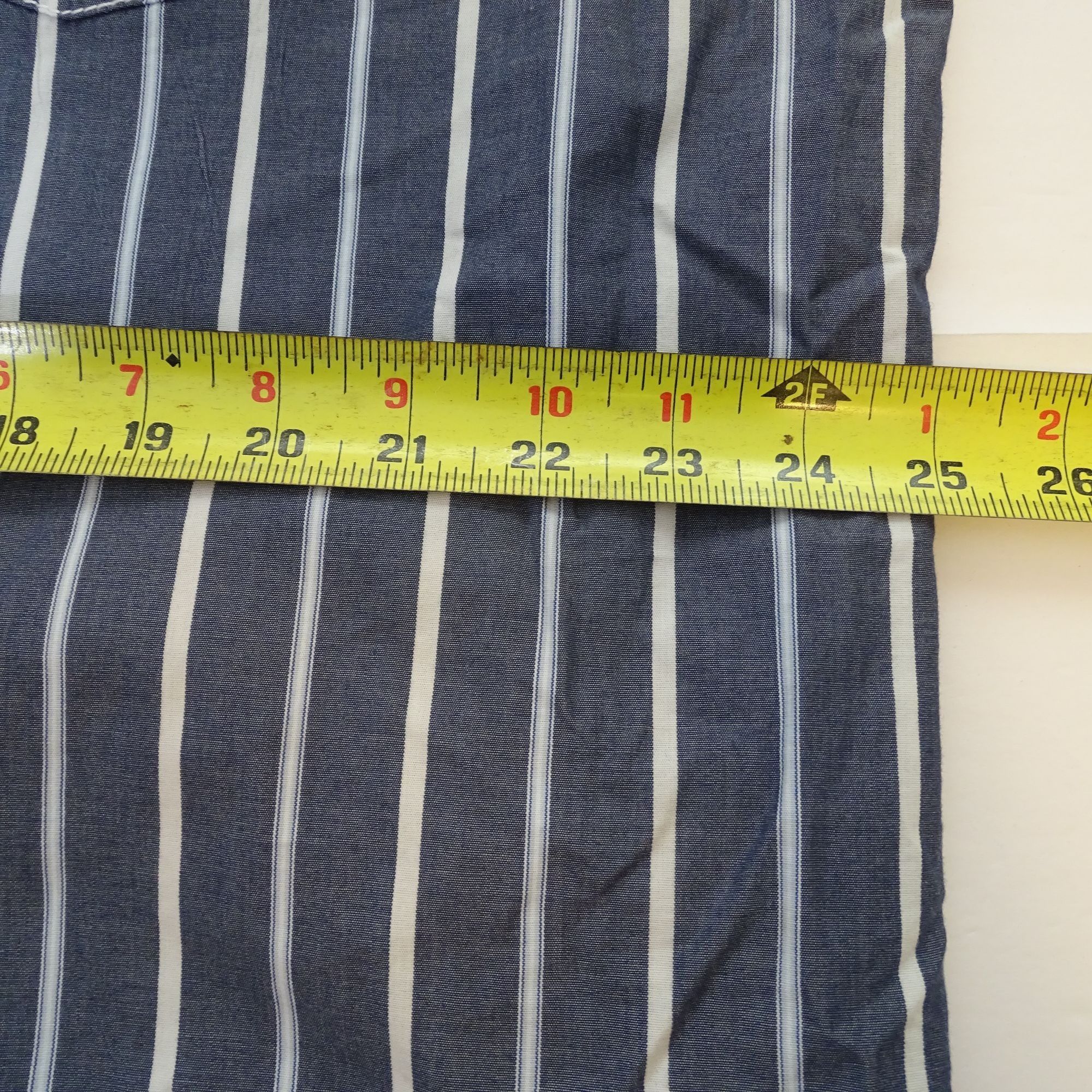 Nautica Nautica Men Striped Button Down Collared Shirt Size XL Gray Size US XL / EU 56 / 4 - 7 Thumbnail