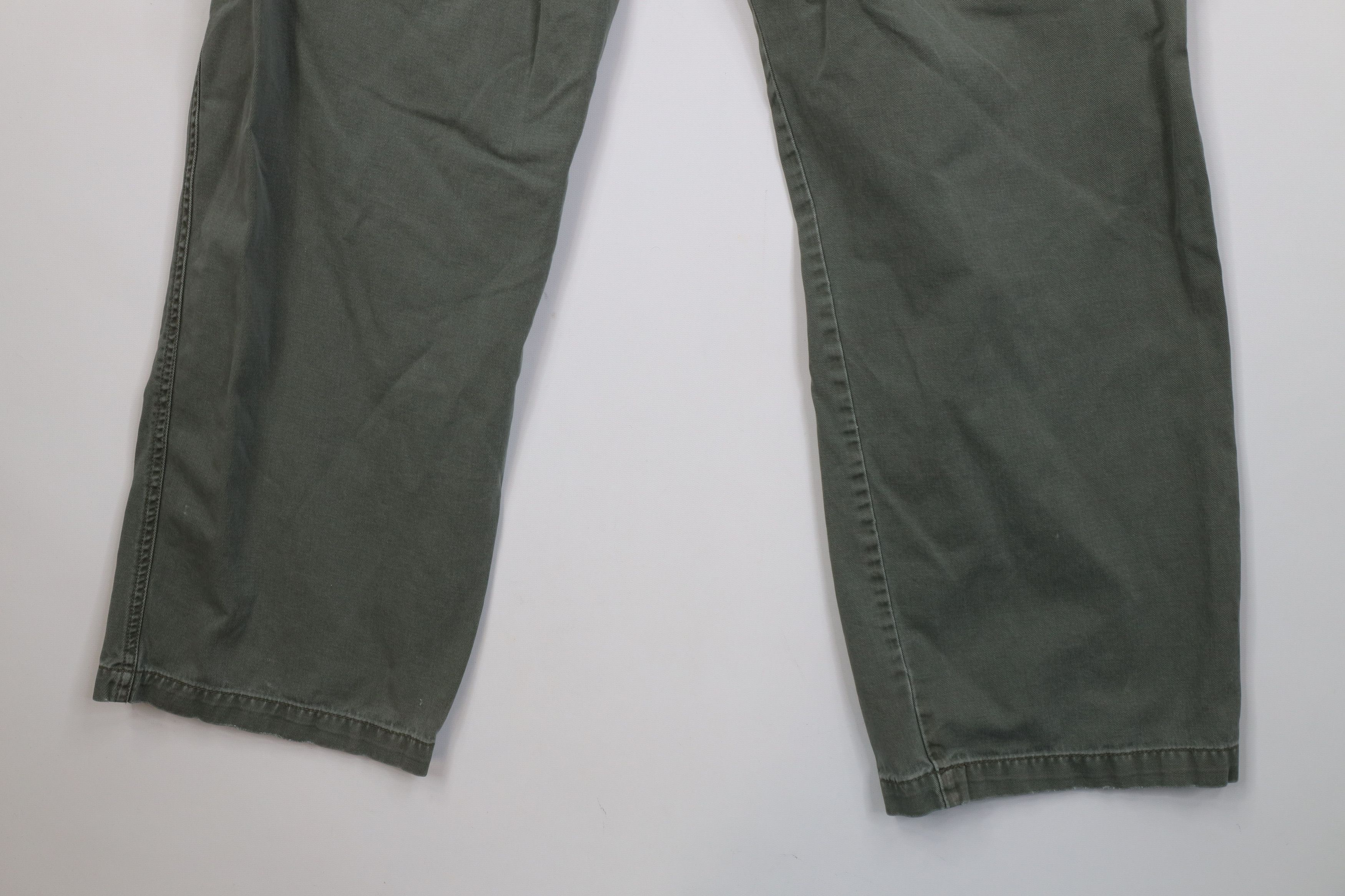 Vintage Vintage 90s Y2K Streetwear Baggy Wide Leg Cargo Pants Green Size US 36 / EU 52 - 11 Thumbnail
