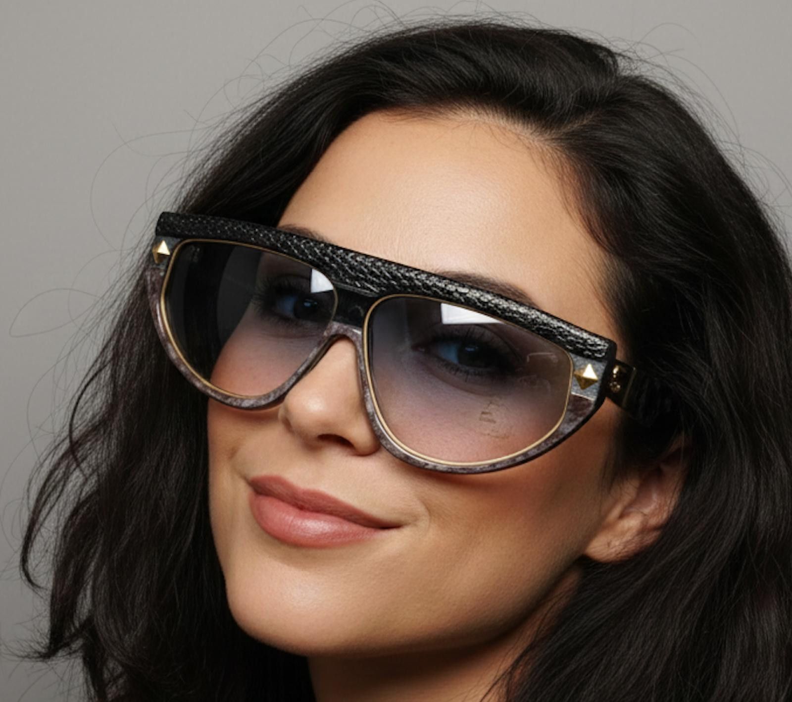 Other Claudia Carlotti France Stratos CC21 Snake Sunglasses Black Size ONE SIZE - 2 Thumbnail