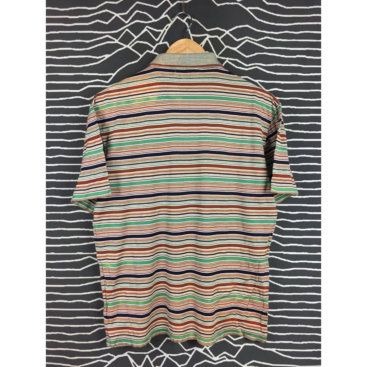 Missoni Vtg Missoni Sport Made In Italy Multicolor Stripe Polo Tee Size US S / EU 44-46 / 1 - 12 Thumbnail