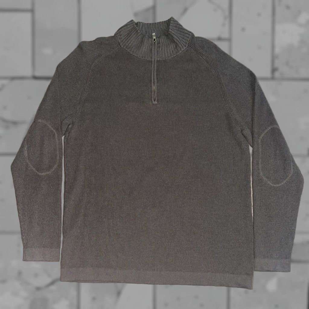 Tommy Bahama Tommy Bahama Sweater Mens XL Gray Half Zip Silk Blend Size US XL / EU 56 / 4 - 1 Thumbnail