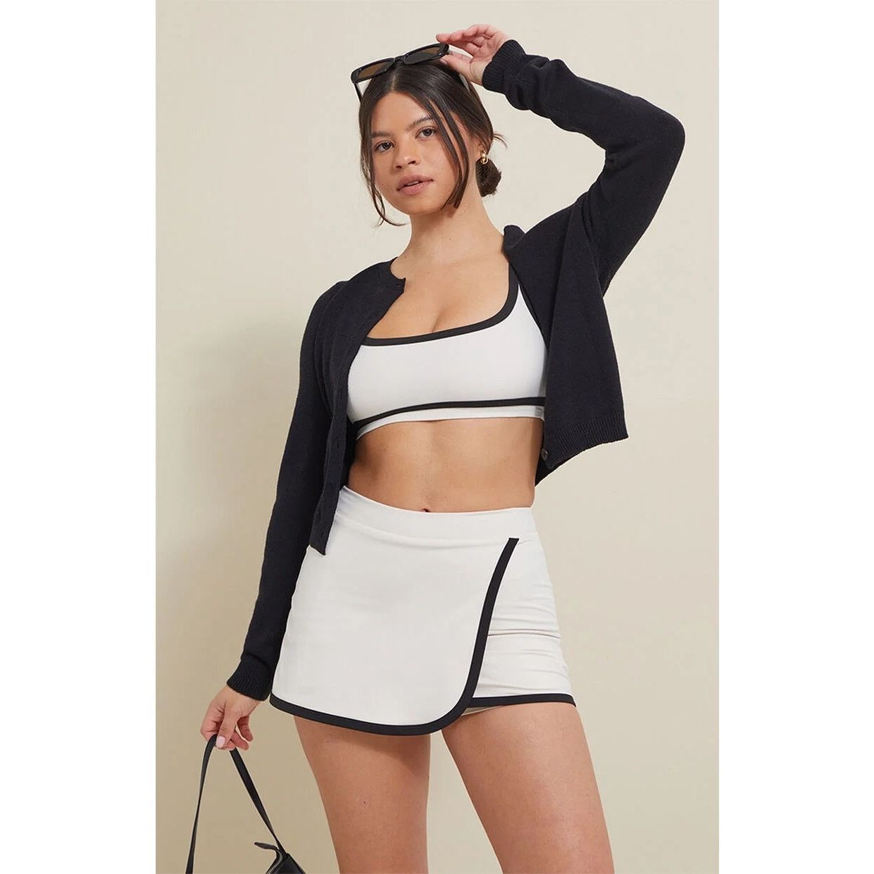 Pacsun PAC 1980 PAC WHISPER Active White Mini Skort - Size XS Size 26" / US 2 / IT 38 - 3 Thumbnail