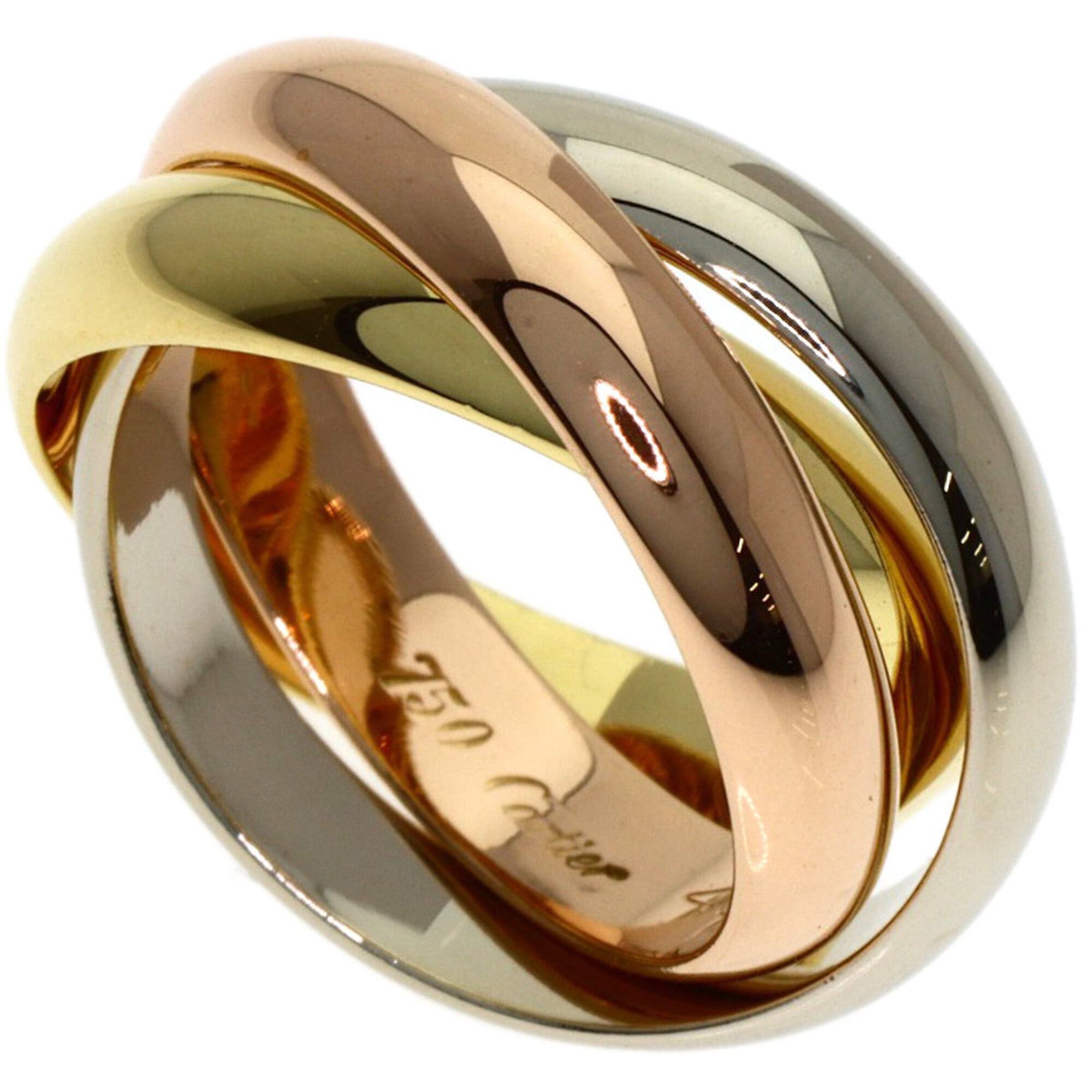 Cartier Cartier Trinity #48 Ring, 18K Yellow Gold/18K White Pink Gold, Women's, CARTIER Size ONE SIZE - 1 Thumbnail