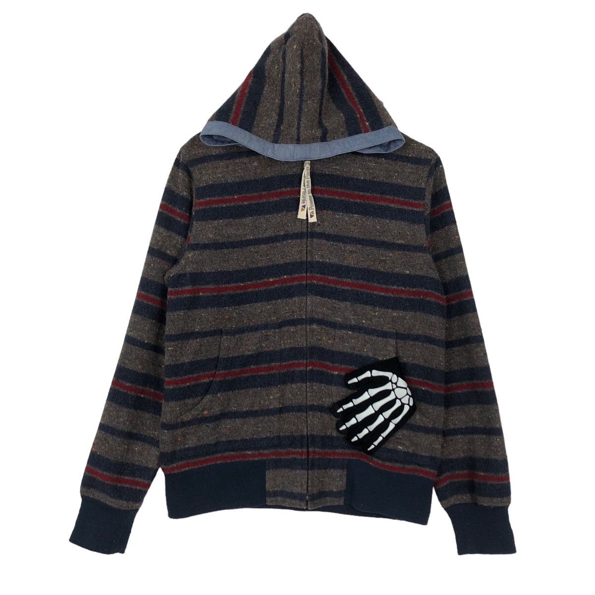 Issey Miyake VINTAGE STRIPED HOODIE PTTP JAPAN ISSEY MIYAKE DESIGN Size US M / EU 48-50 / 2 - 1 Thumbnail