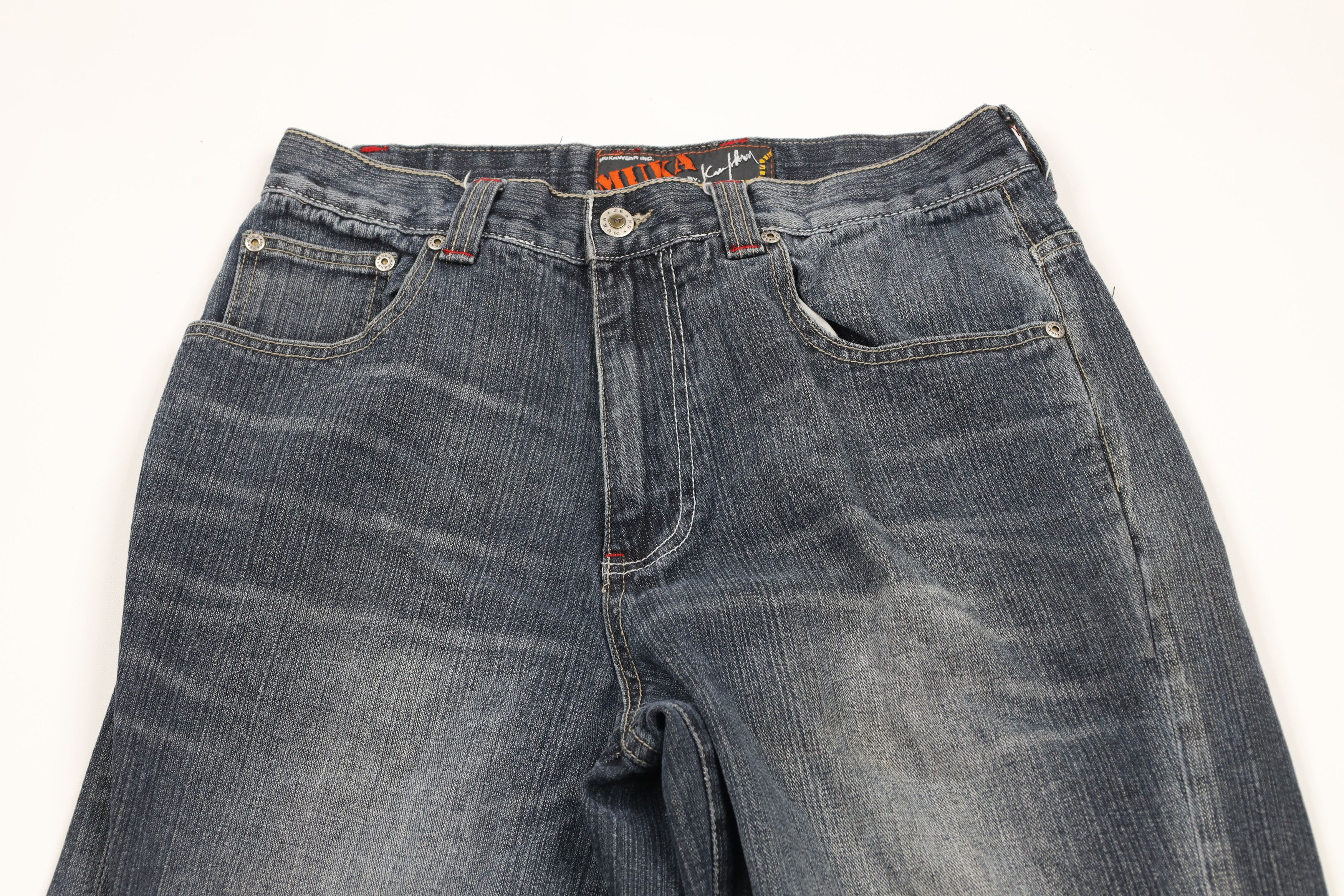 Vintage Vintage 90s Y2K Streetwear Wide Leg Skateboard Rave Jeans Size US 32 / EU 48 - 2 Thumbnail