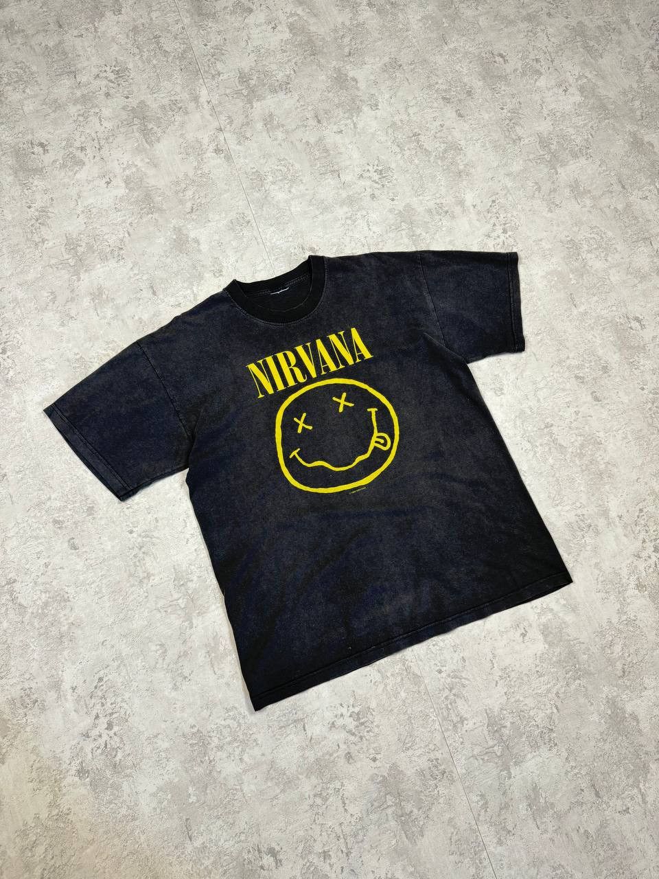 Vintage Nirvana 1992 Smile Face T-Shirt Kurt Cobain
