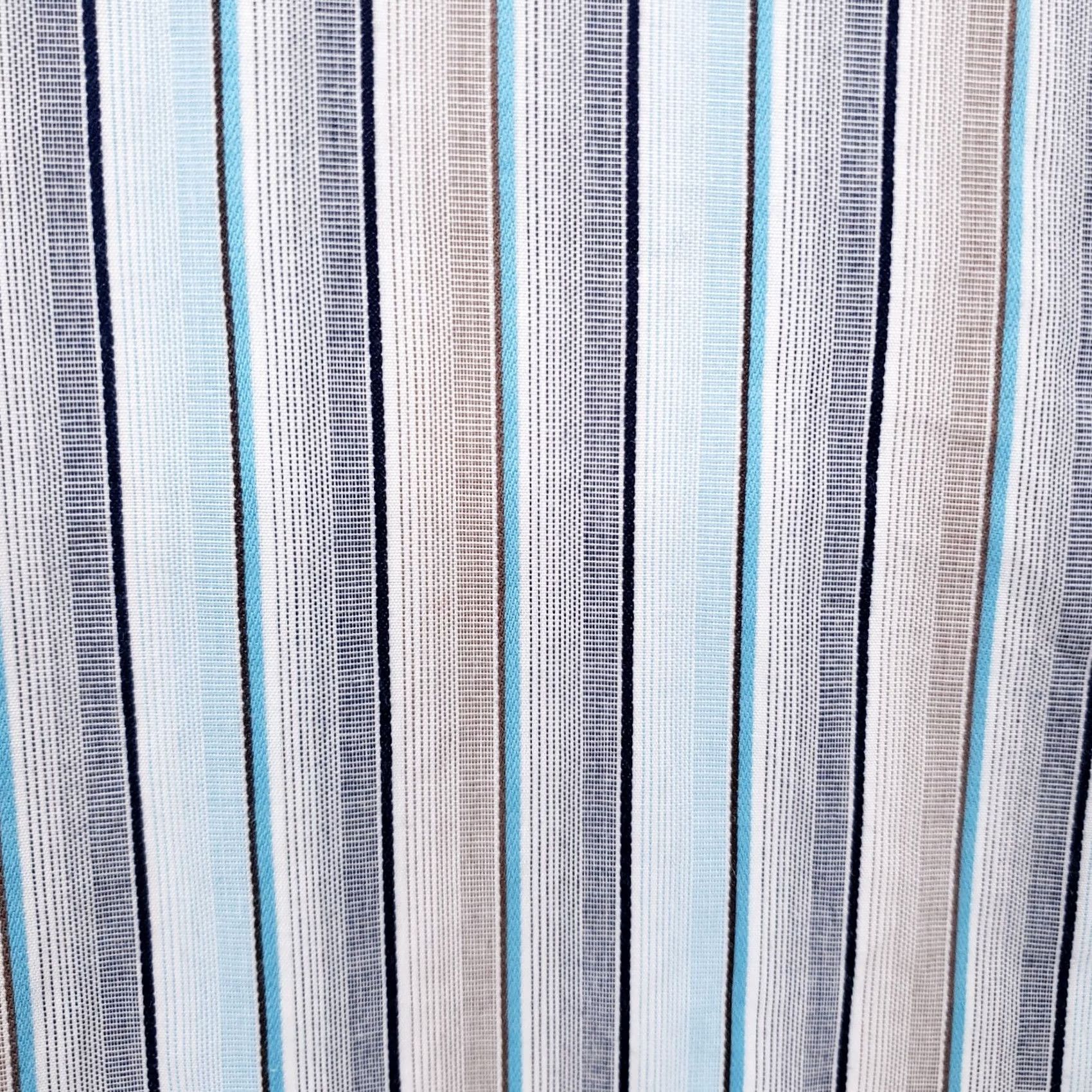 Tasso Elba Tasso Elba Shirt Mens XL Blue Gray Striped Button Long Sleeve Size US XL / EU 56 / 4 - 4 Thumbnail