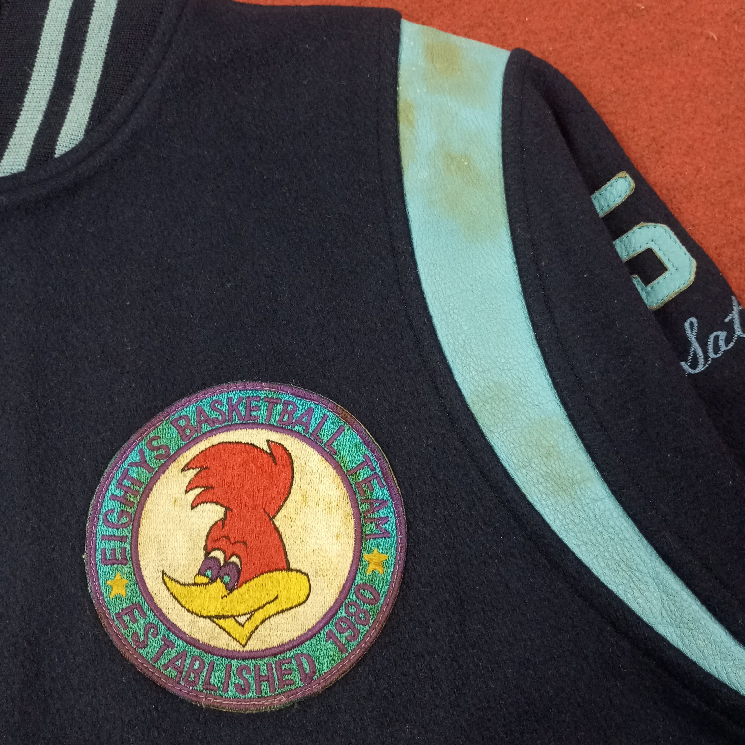 Vintage Eightys Basketball Team Sports Varsity Jacket c224n18 Size US M / EU 48-50 / 2 - 2 Thumbnail