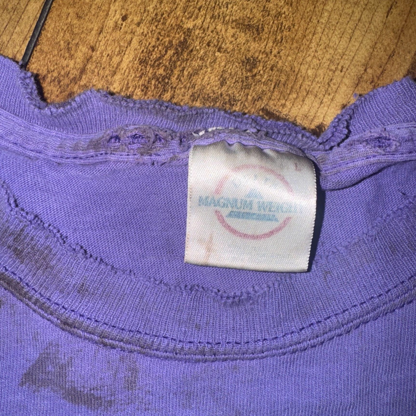 Anvil VINTAGE Hawaii USA T-Shirt Anvil Purple Lavender Large L Distressed Graphic Mens Size US L / EU 52-54 / 3 - 6 Thumbnail