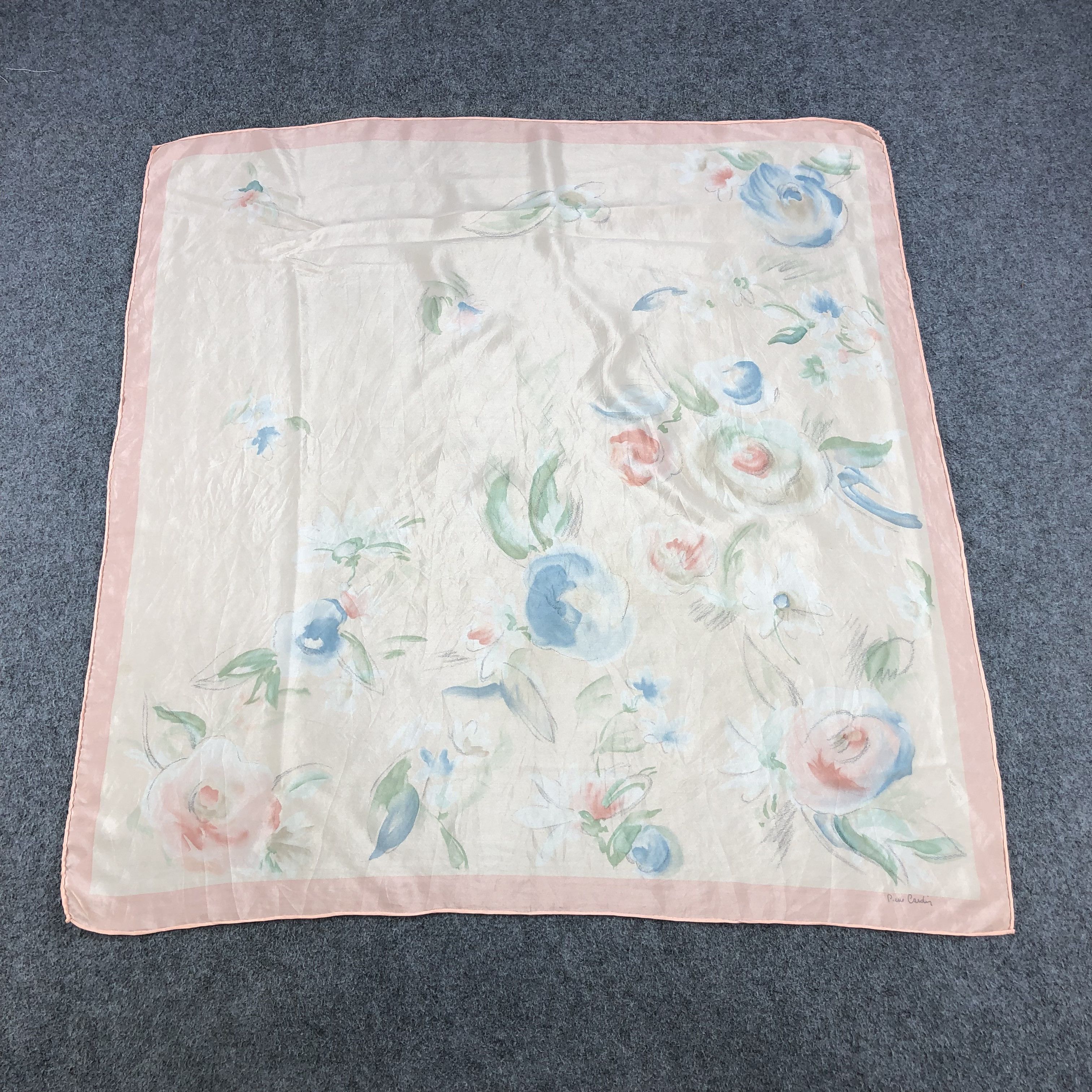 Pierre Cardin Pierre Cardin Floral Silk Scarf M251 Size ONE SIZE - 2 Thumbnail