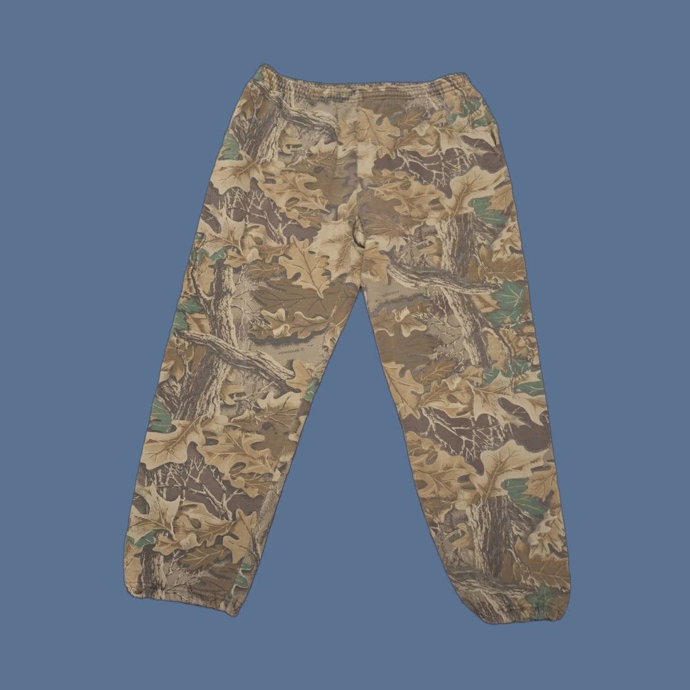 Jerzees VINTAGE Jerzees Outdoors Huntinf Realtree Camo Drawstring Sweatpants Grunge USA Size US 39 - 1 Thumbnail