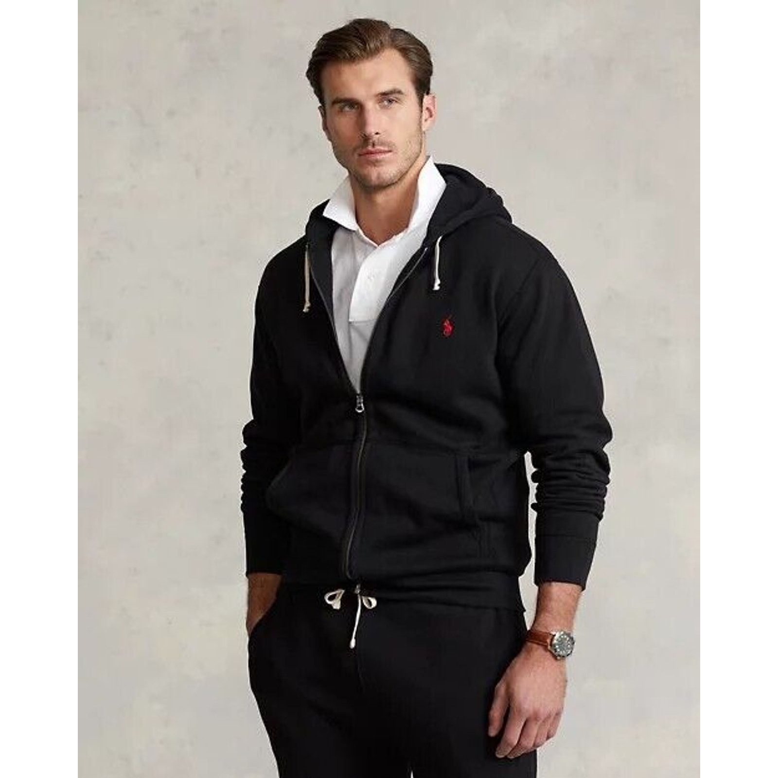 Paoloni Polo Ralph Lauren Heavy weight Full Zip Waffle Hoodie 3XB Size US XXL / EU 58 / 5 - 1 Thumbnail