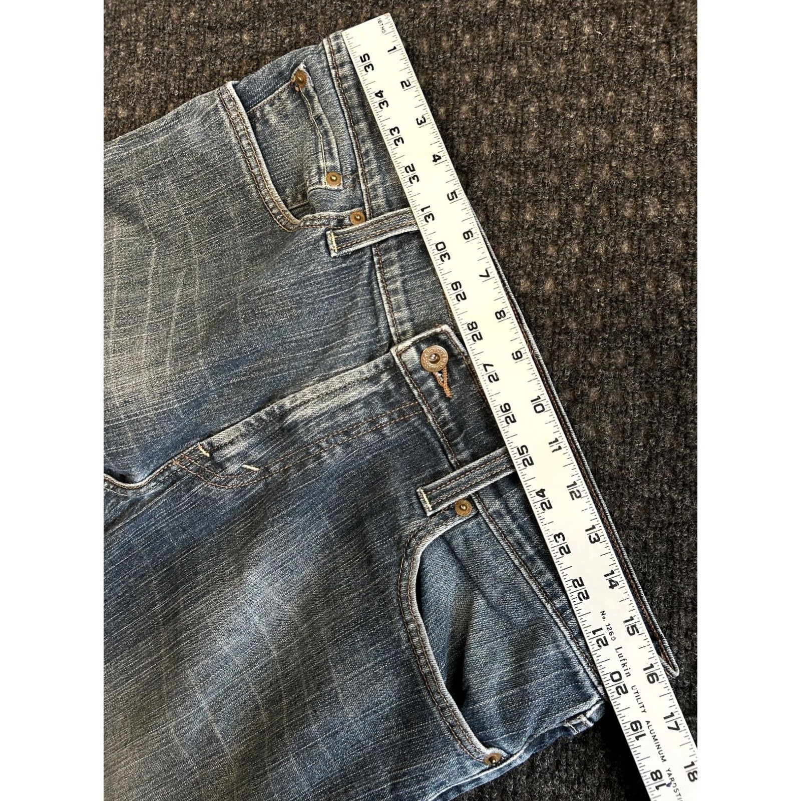 Levi's VINTAGE Levi’s 514 Jeans Slim Straight Mens 34 x 32 Blue Distressed Whiskering Jeans Brown? Size US 34 / EU 50 - 7 Thumbnail