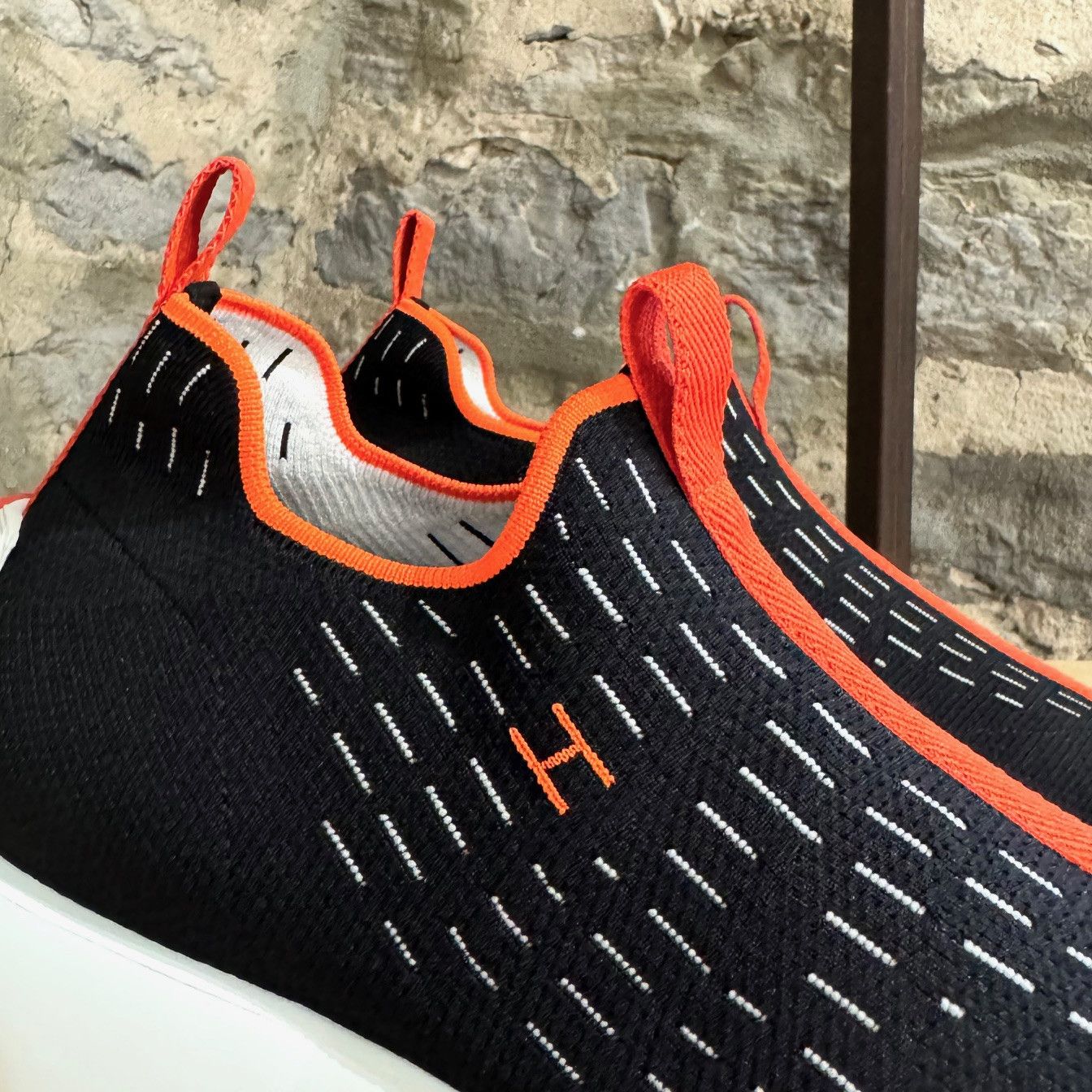 Hermes Hermès Black Eclair Technical Knit Sneakers Size US 7.5 / EU 40-41 - 2 Thumbnail