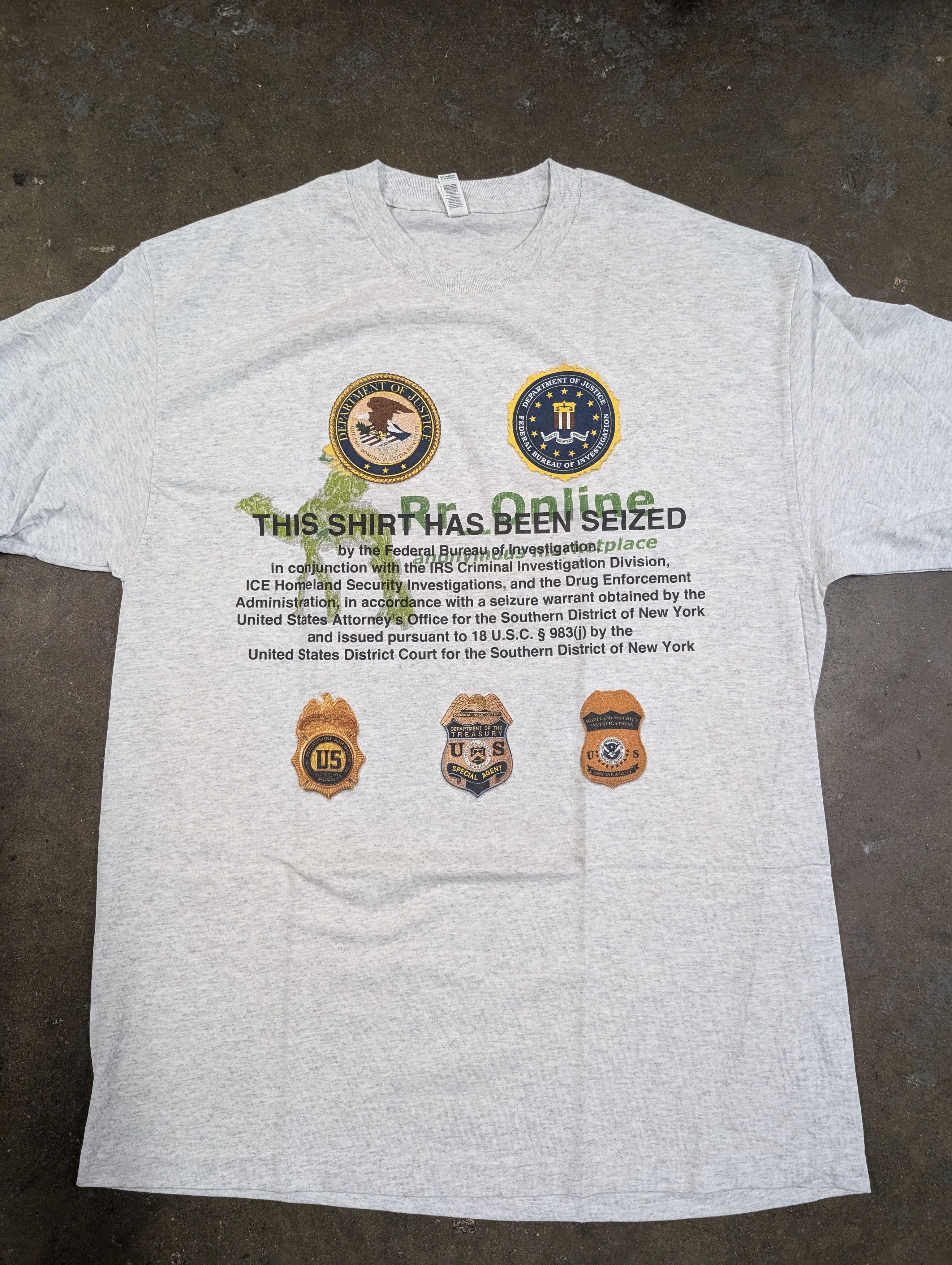 Other Kankan RR Really Rich FBI Seized Silk Road shirt Size US XL / EU 56 / 4 - 1 Thumbnail