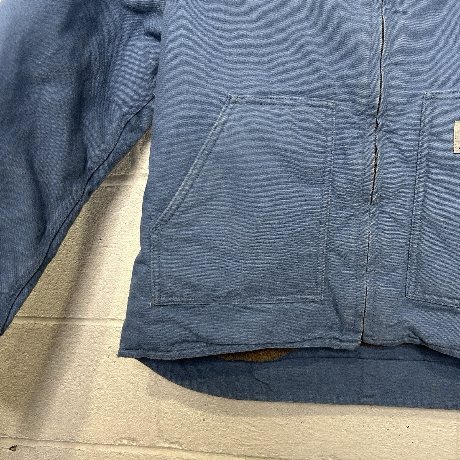 Carhartt Carhartt Sherpa-Lined Canyon Jacket “French Blue” WJ022 FHB Size L / US 10 / IT 46 - 4 Thumbnail