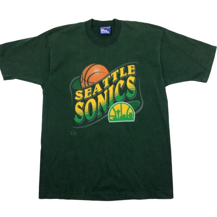 Vintage 1994 Seattle SuperSonics NBA Basketball Graphic T, Grailed