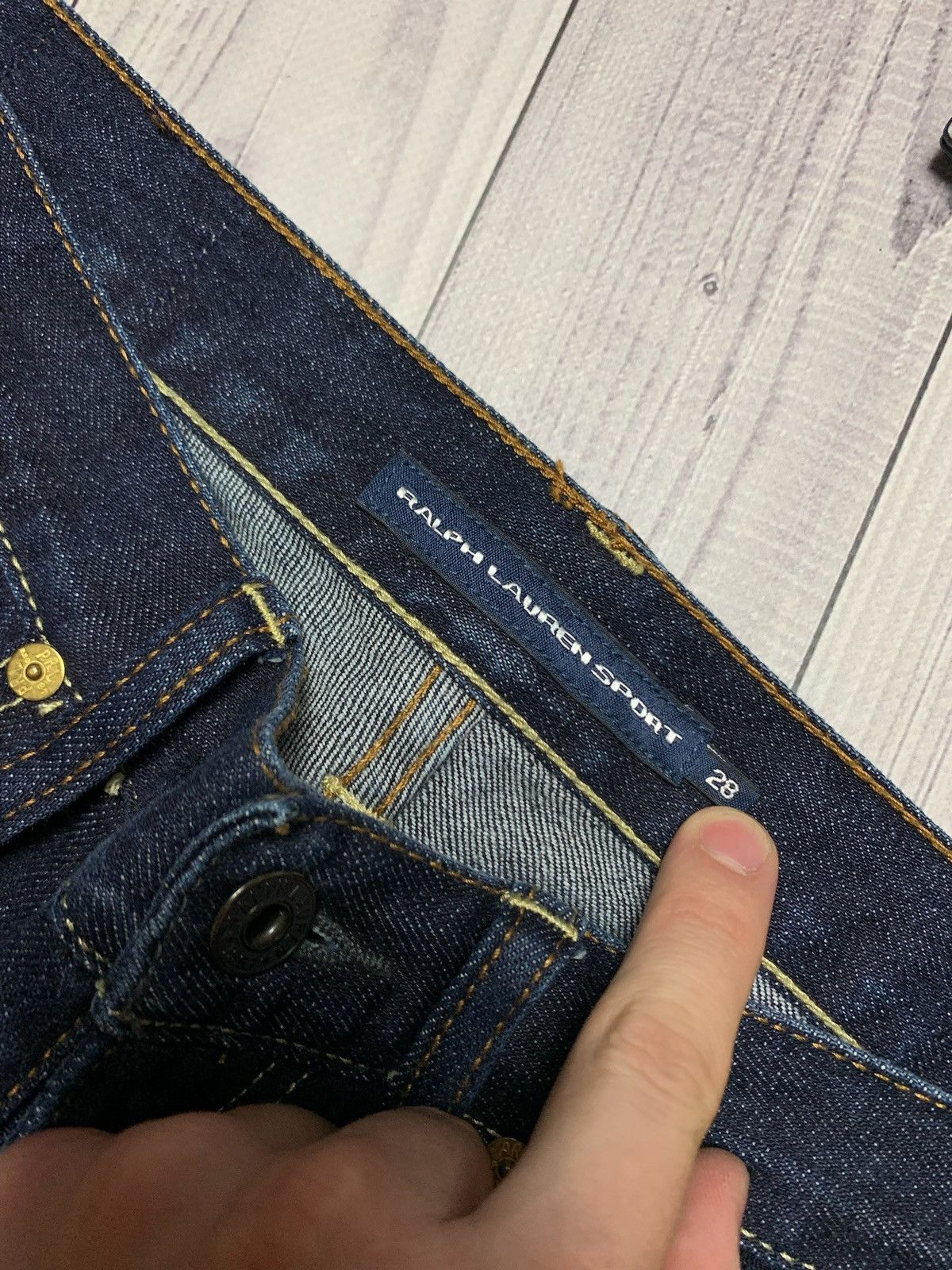 Vintage Polo Ralph Lauren woman’s denim jeans embroidered size 28 Size 28" / US 6 / IT 42 - 6 Thumbnail