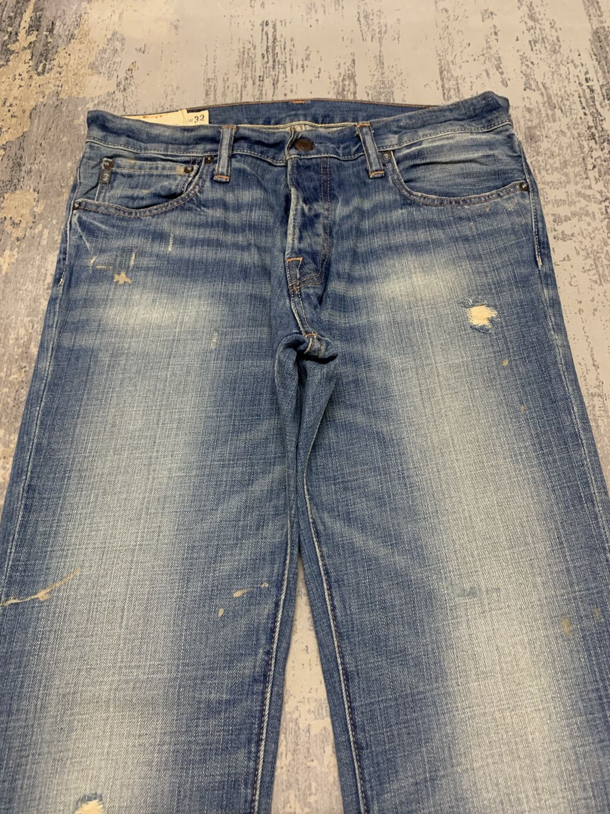 Abercrombie & Fitch Y2K Abercrombie Fitch Distressed Bootcut Flare Denim Jeans Size US 34 / EU 50 - 2 Thumbnail