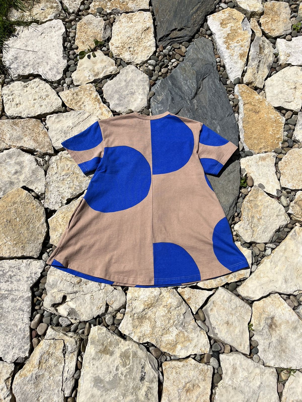 Marimekko Marimekko Tofa Klaava oversized dress tee blue polka-dot Size XXS / US 00 / IT 34 - 2 Thumbnail