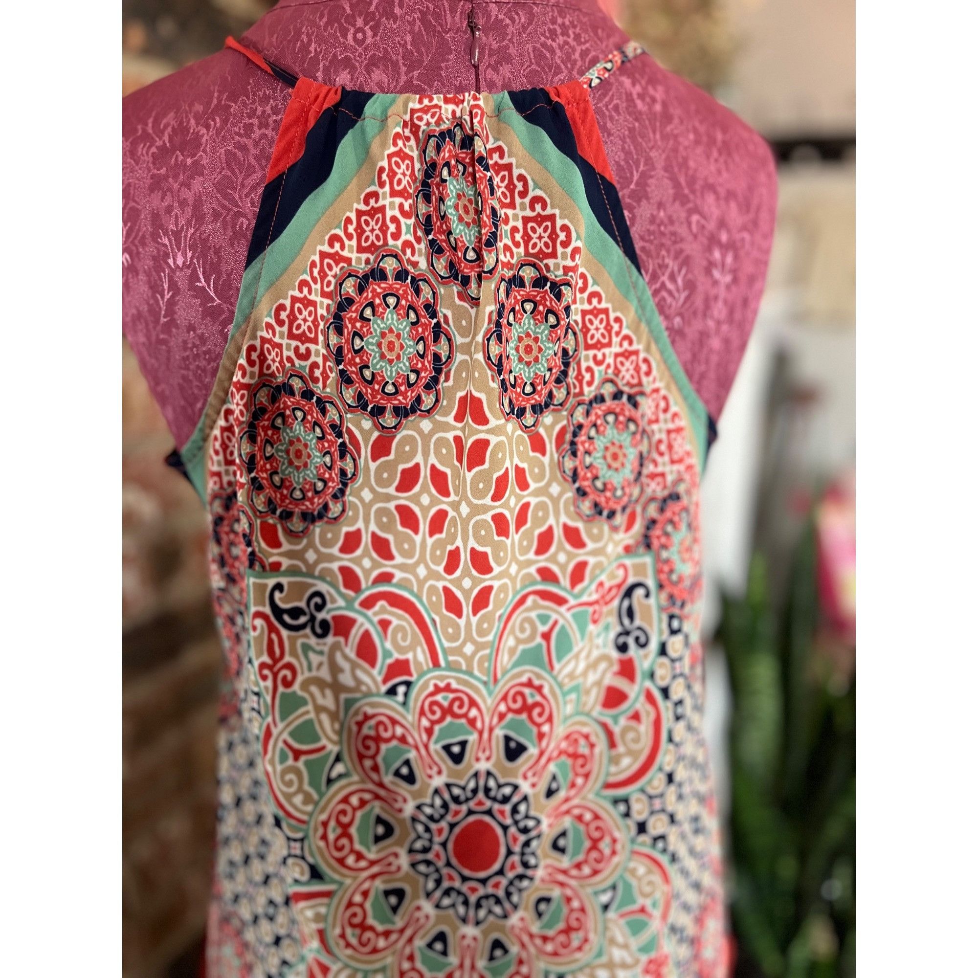 Other HeartSoul Womens XL Floral Geometric Print Sleeveless Handke Size XL / US 12-14 / IT 48-50 - 6 Thumbnail