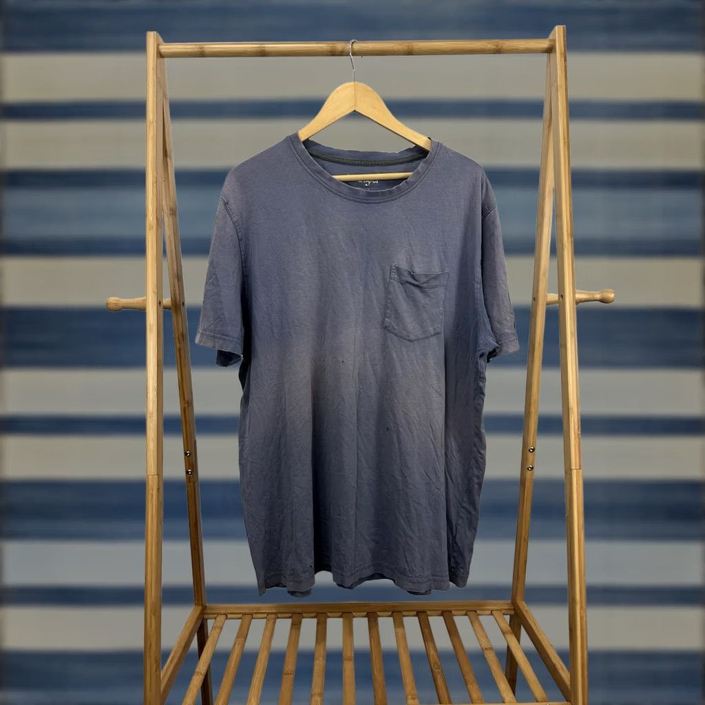 Wrangler VINTAGE Wrangler T-Shirt 2XT Blue Gradient Sun Faded Pocket Front Work WIP Mens Shirt Size US XXL / EU 58 / 5 - 1 Thumbnail