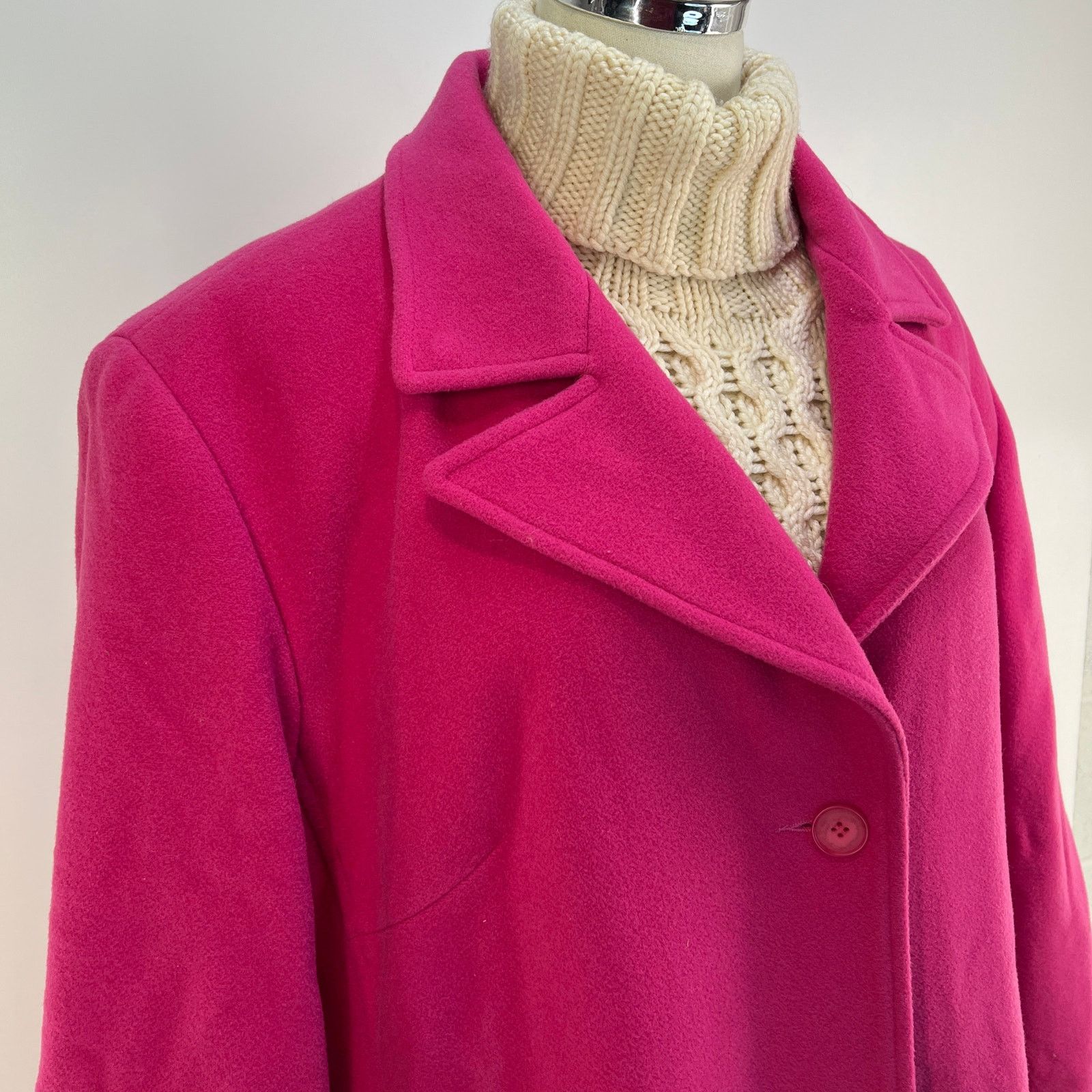 Other Marvin Richards Pink Wool Coat Size 3XL / US 20-22 - 2 Thumbnail