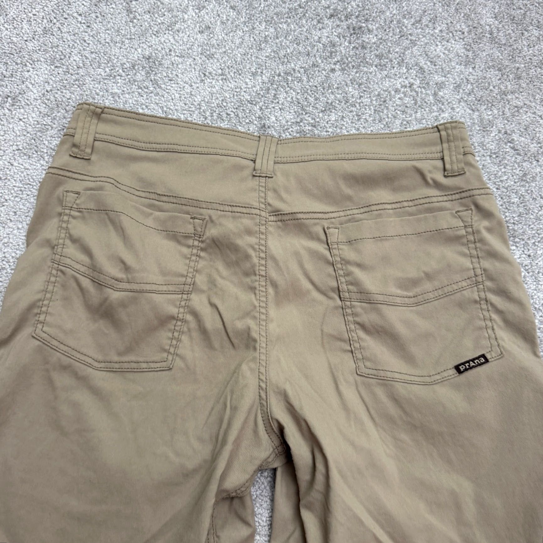Prana Prana Chino Shorts Mens 32x9 Brown Nylon Outdoor Hiking Flat Front Casual/Travel 9" Inseam Mens Size US 32 / EU 48 - 4 Thumbnail