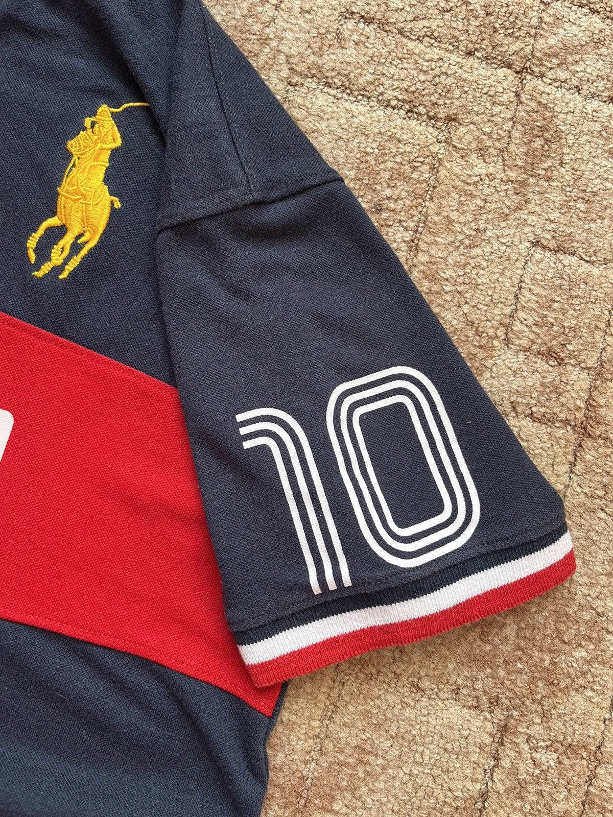 Polo Ralph Lauren Vintage Polo Ralph Lauren Espana Spain #10 Big Logo Tee Size US M / EU 48-50 / 2 - 5 Thumbnail