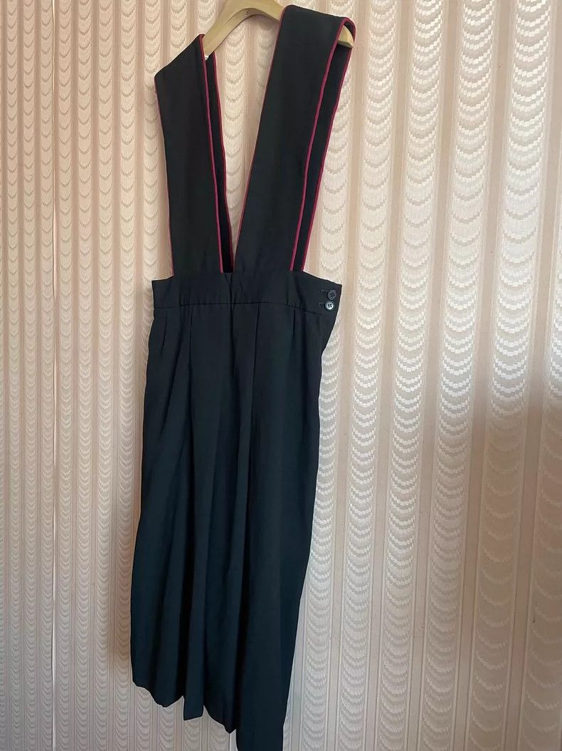 Comme des Garcons Comme des Garcons Black strap skirt pleated skirt skirt dr Size L / US 10 / IT 46 - 2 Thumbnail