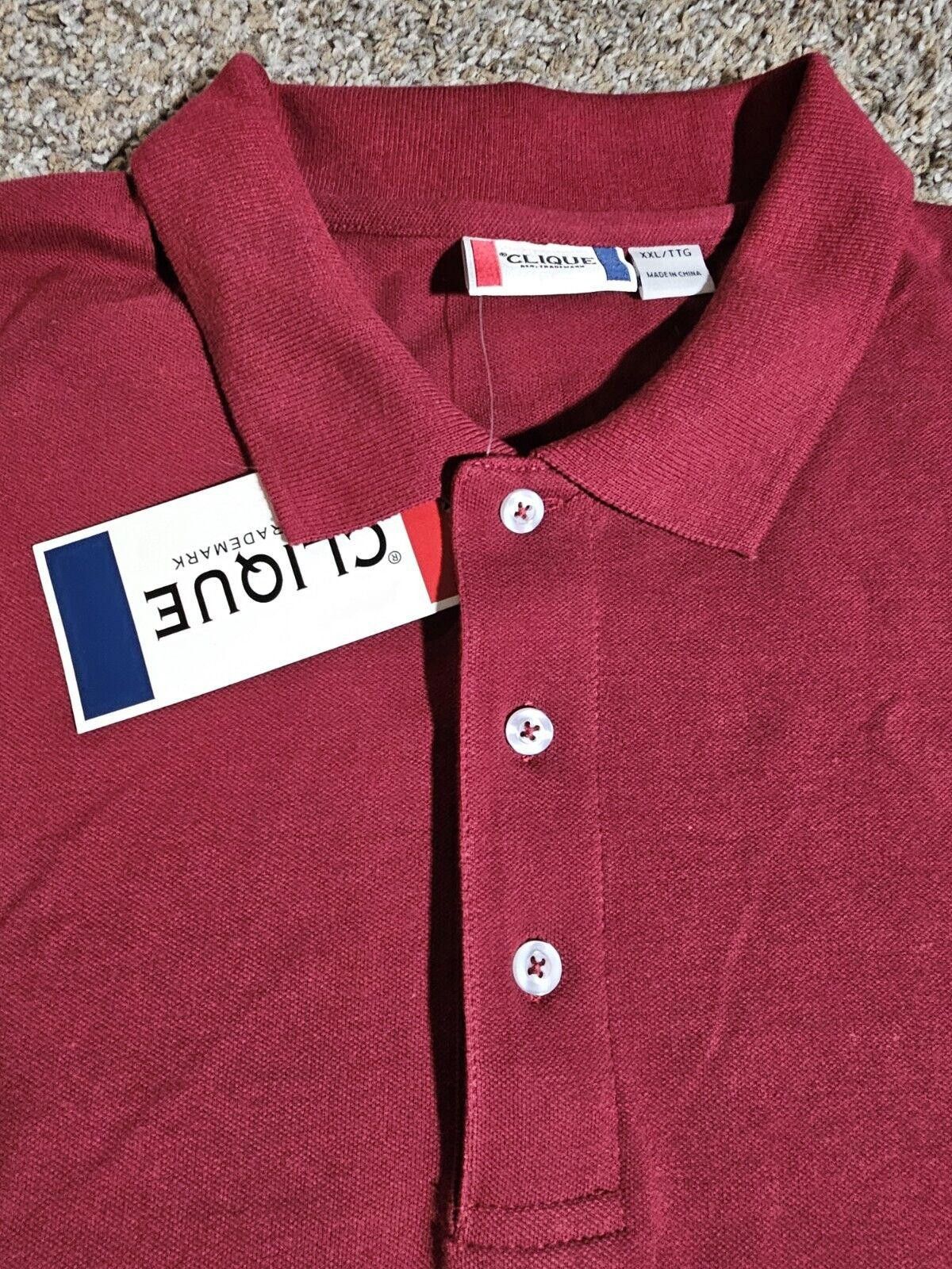Clique clique polo shirt NWT 2xl XXL Red Size US XXL / EU 58 / 5 - 2 Thumbnail