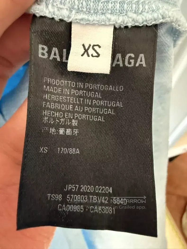 Balenciaga Balenciaga Haze Blue Coke Short Sleeve XS Size US XS / EU 42 / 0 - 4 Thumbnail