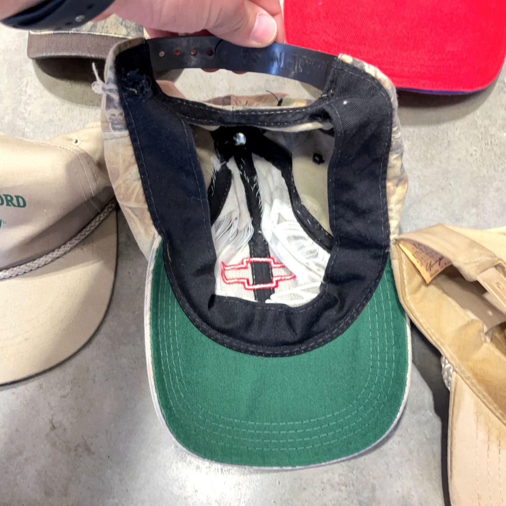 Vintage VINTAGE Camo Hat Lot Snapback Strap Back Cap Fishing Advertising Deer 80s 90s Mens Size ONE SIZE - 5 Thumbnail