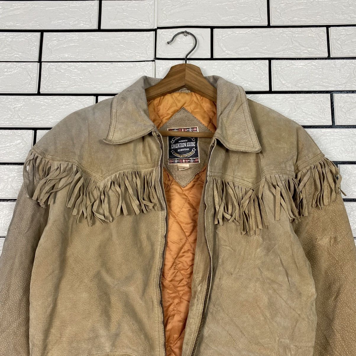 Japanese Brand 📌Vintage Genuine Leather Jacket Creation Cube Issey Miyake Size US M / EU 48-50 / 2 - 4 Thumbnail