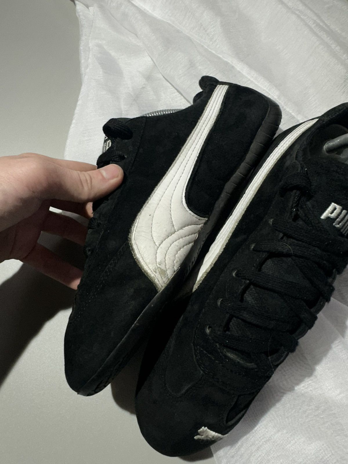 Puma Puma Speedcat LS Black White Suede Racing Shoes Size US 9 / EU 42 - 5 Thumbnail