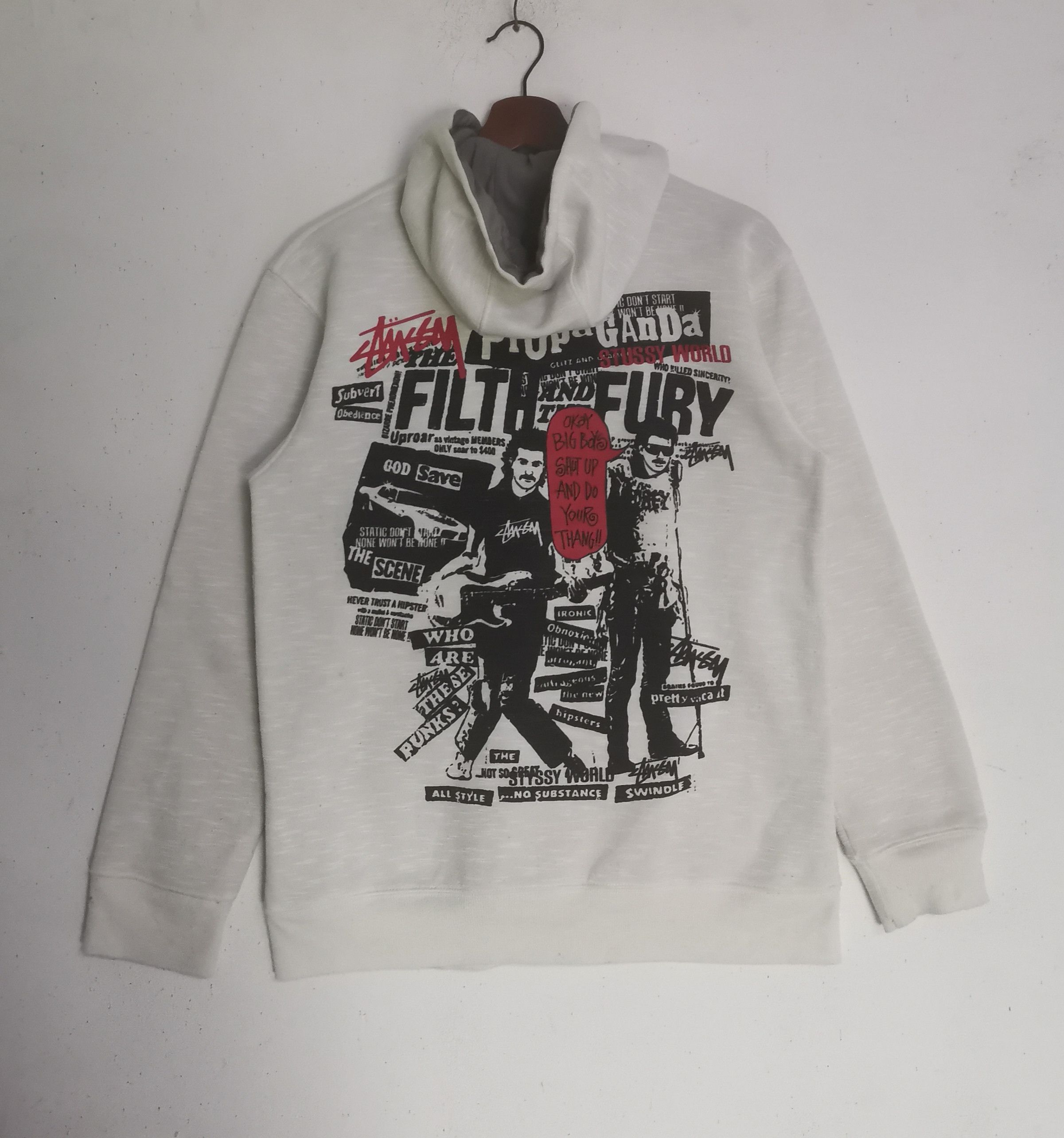 Stussy × Vintage Rare vintage Stussy Propaganda jacket hoodies Size US L / EU 52-54 / 3 - 3 Thumbnail